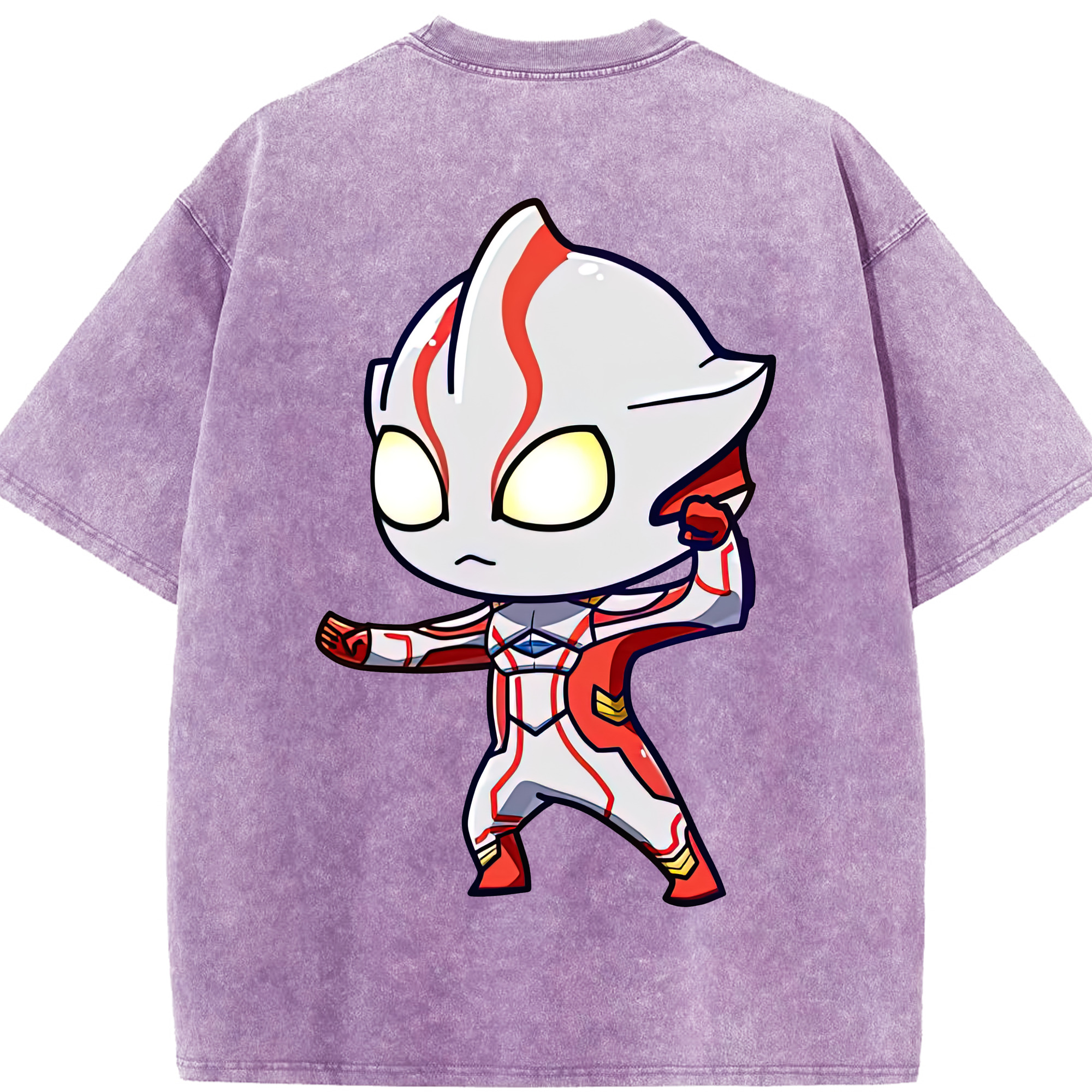 （画像用） ウルトラマン Ultraman 綿100% ヴィンテージ風 半袖Tシャツ（背面プリント）