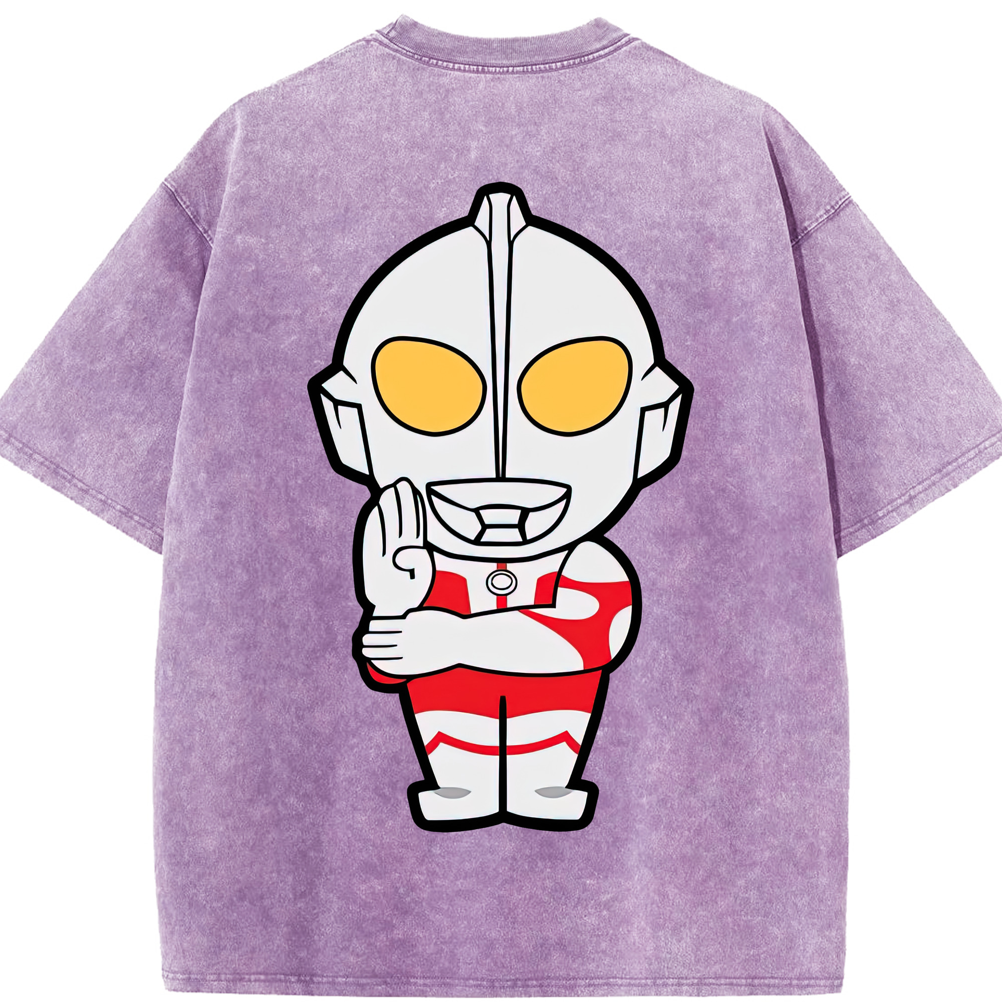 （画像用） ウルトラマン Ultraman 綿100% ヴィンテージ風 半袖Tシャツ（背面プリント）