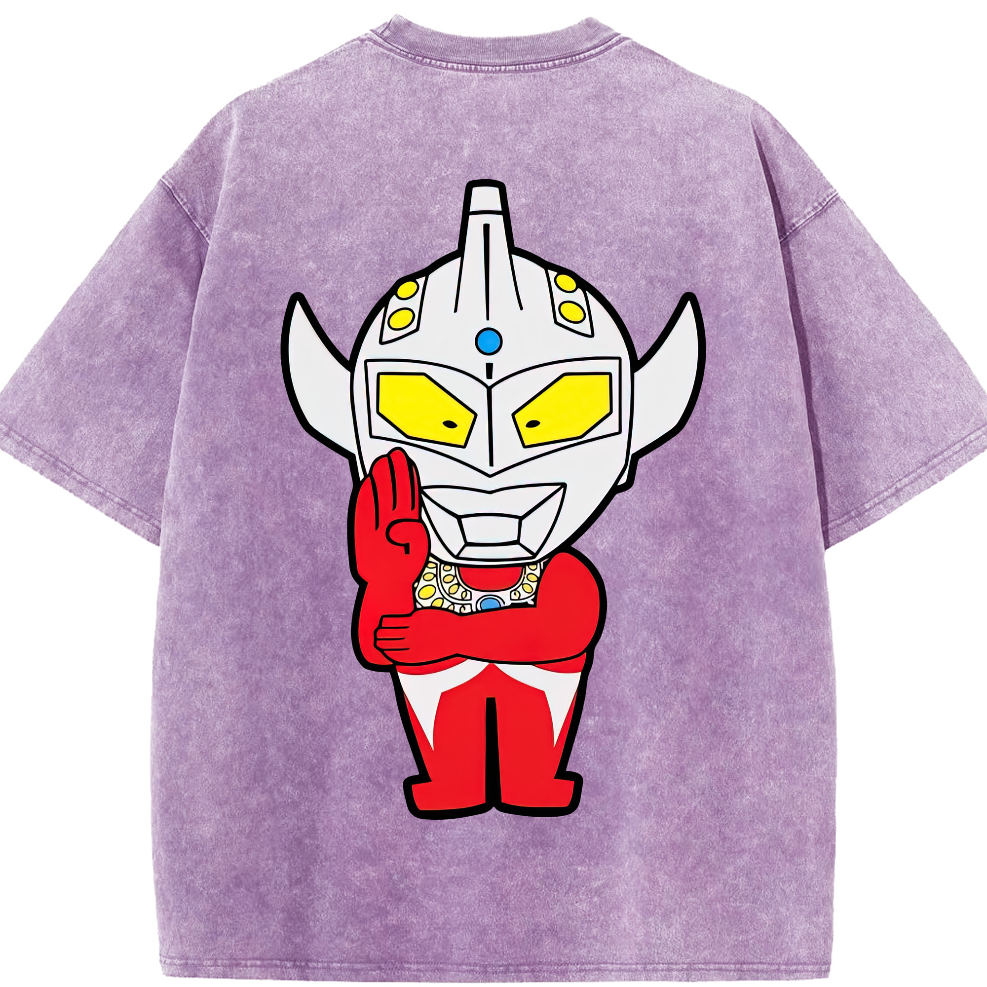 （画像用） ウルトラマン Ultraman 綿100% ヴィンテージ風 半袖Tシャツ（背面プリント）