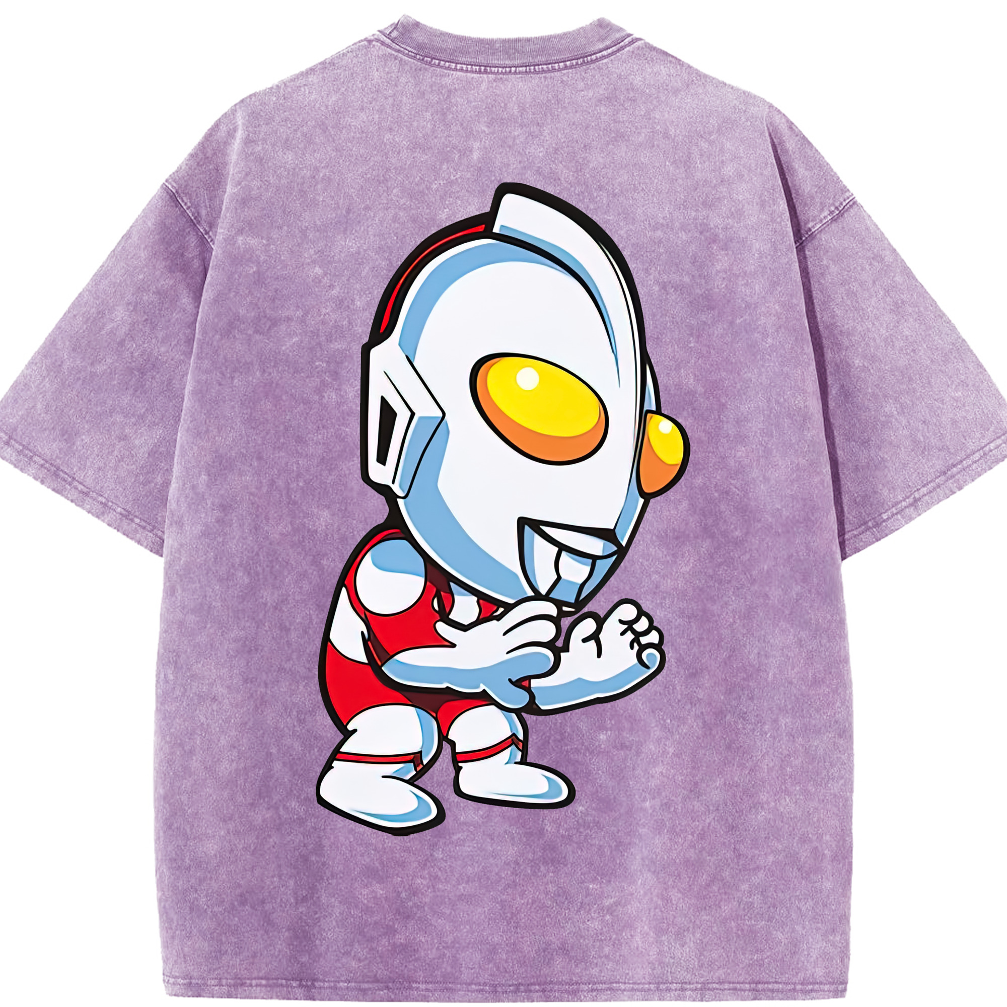 （画像用） ウルトラマン Ultraman 綿100% ヴィンテージ風 半袖Tシャツ（背面プリント）
