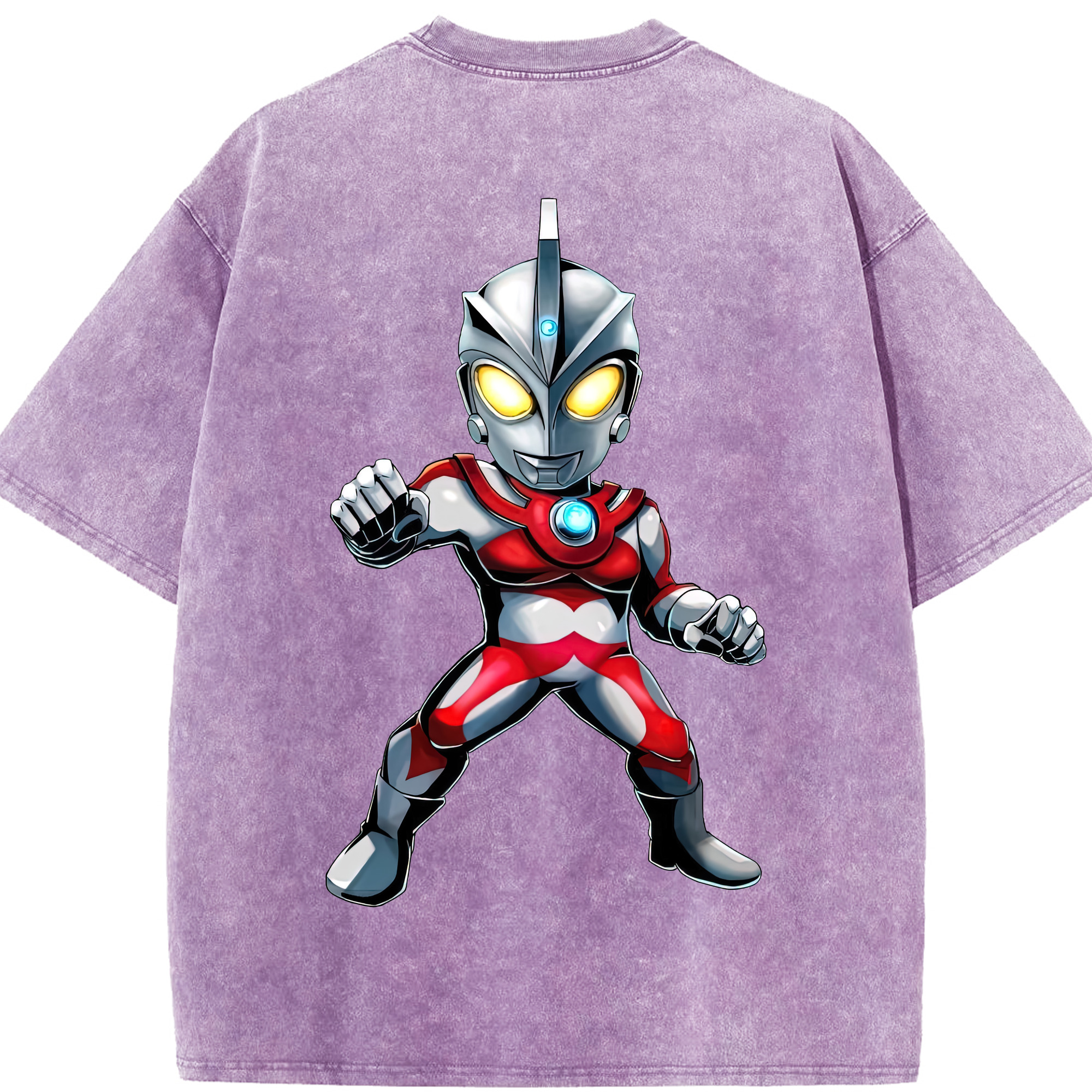 （画像用） ウルトラマン Ultraman 綿100% ヴィンテージ風 半袖Tシャツ（背面プリント）