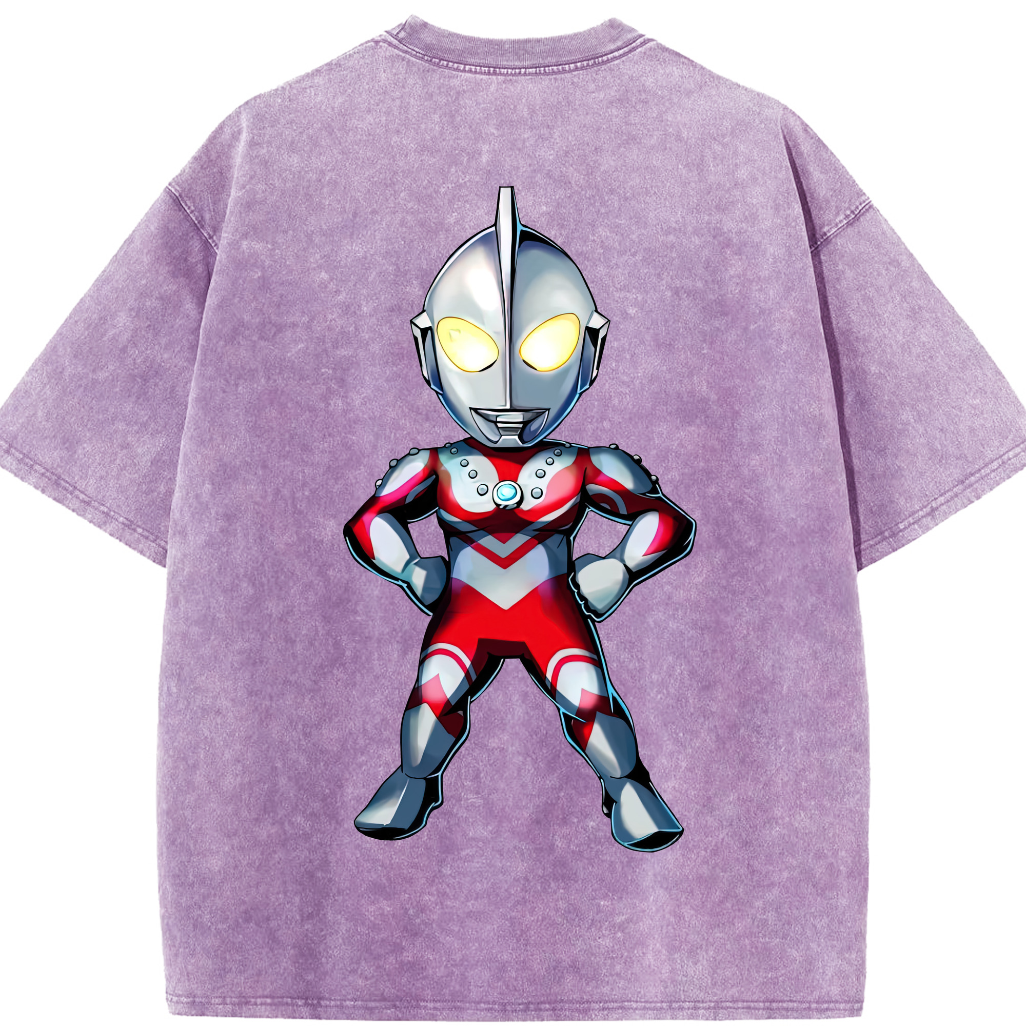 （画像用） ウルトラマン Ultraman 綿100% ヴィンテージ風 半袖Tシャツ（背面プリント）