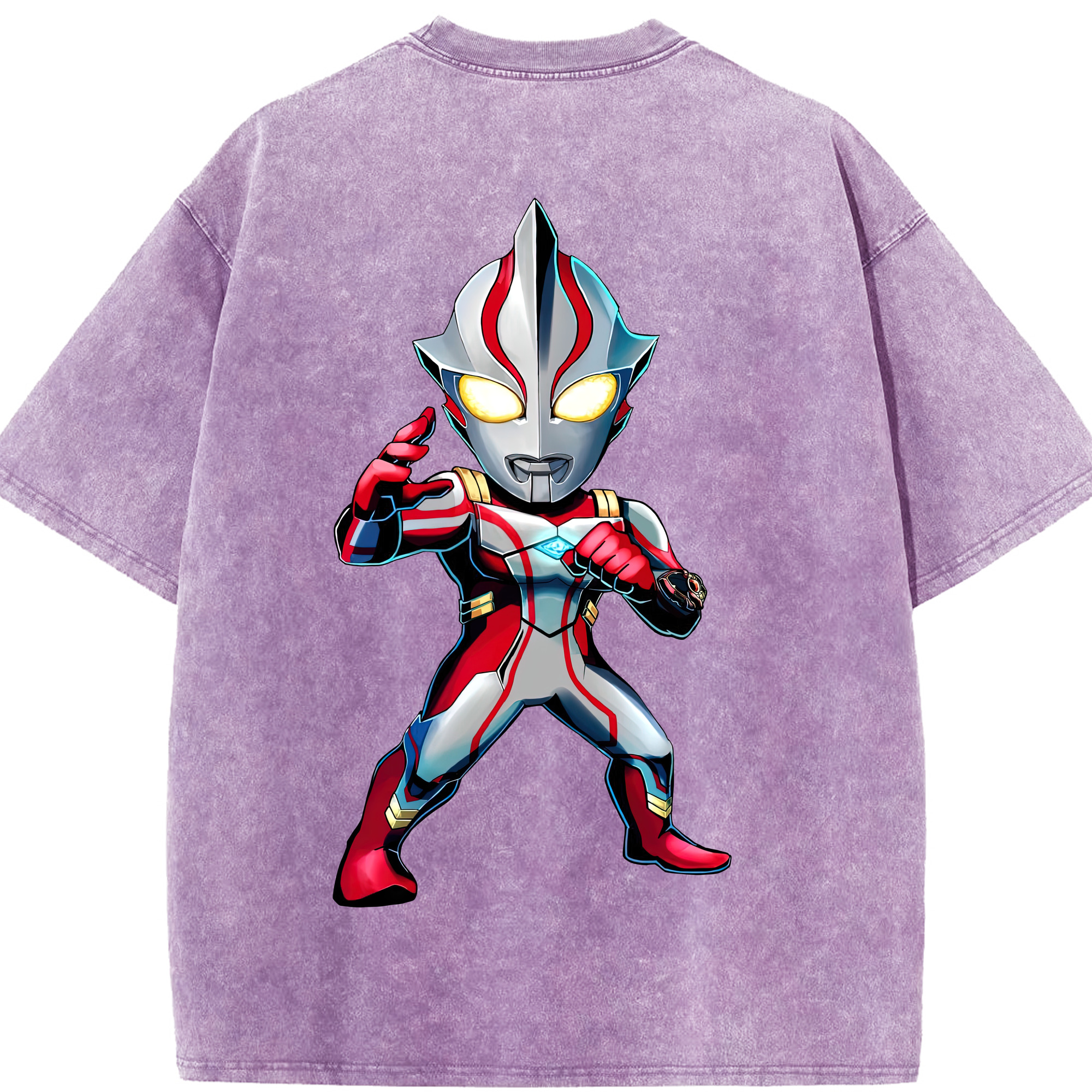 （画像用） ウルトラマン Ultraman 綿100% ヴィンテージ風 半袖Tシャツ（背面プリント）