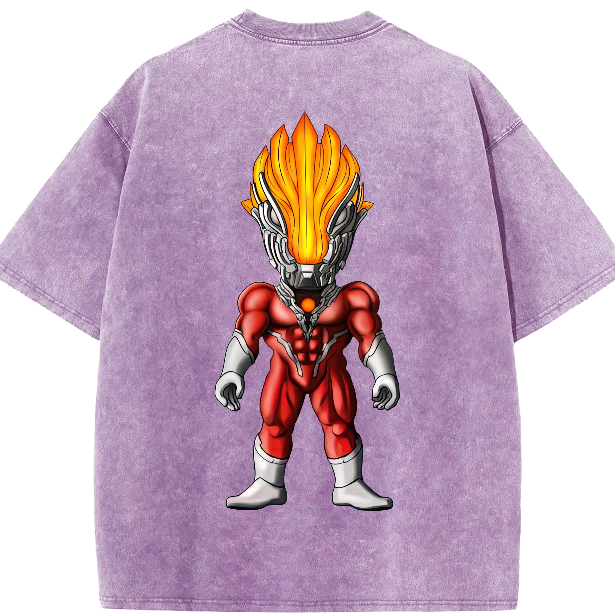 （画像用） ウルトラマン Ultraman 綿100% ヴィンテージ風 半袖Tシャツ（背面プリント）