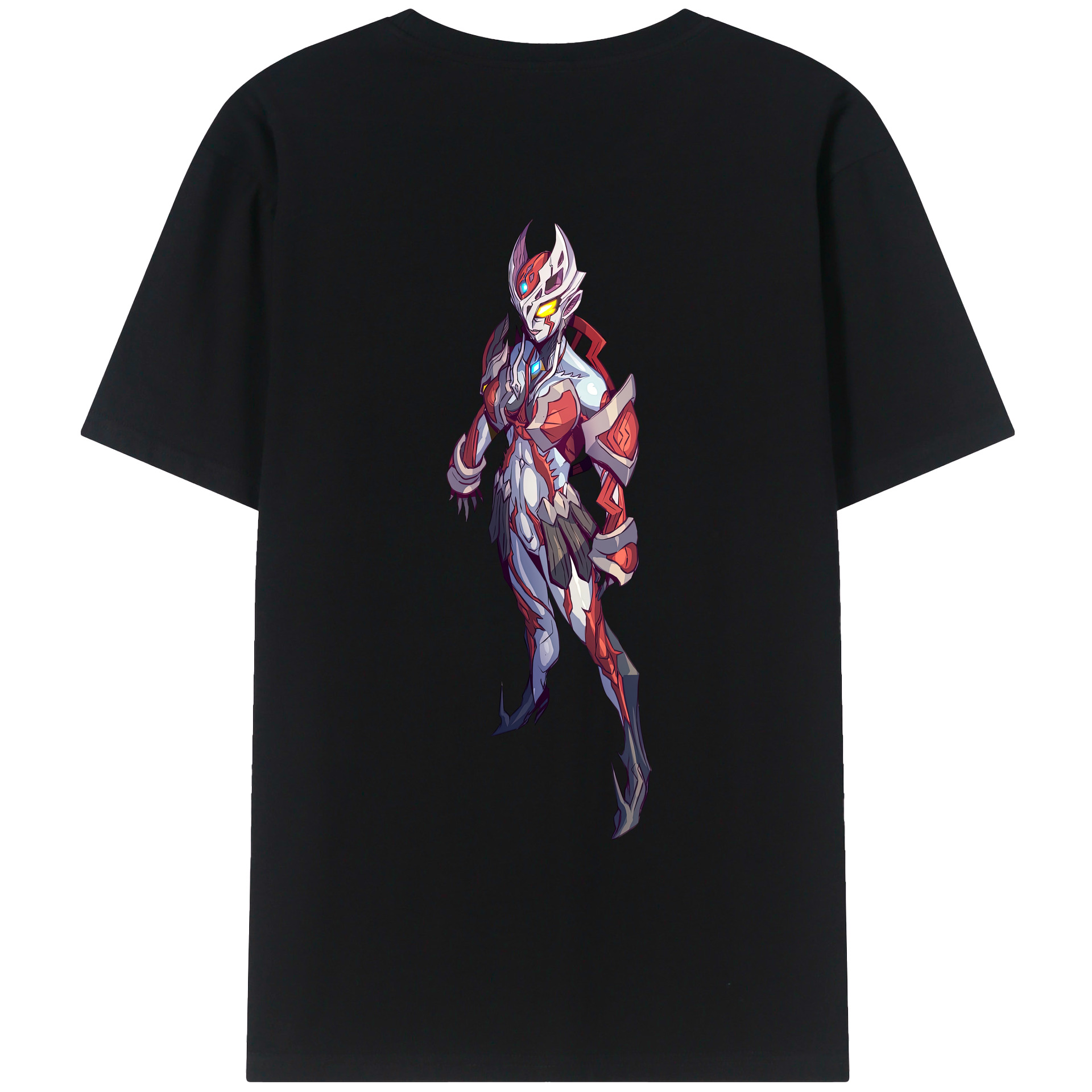 （画像用） ウルトラマン Ultraman 綿100％ メンズ半袖Tシャツ（バックプリント） 通気性