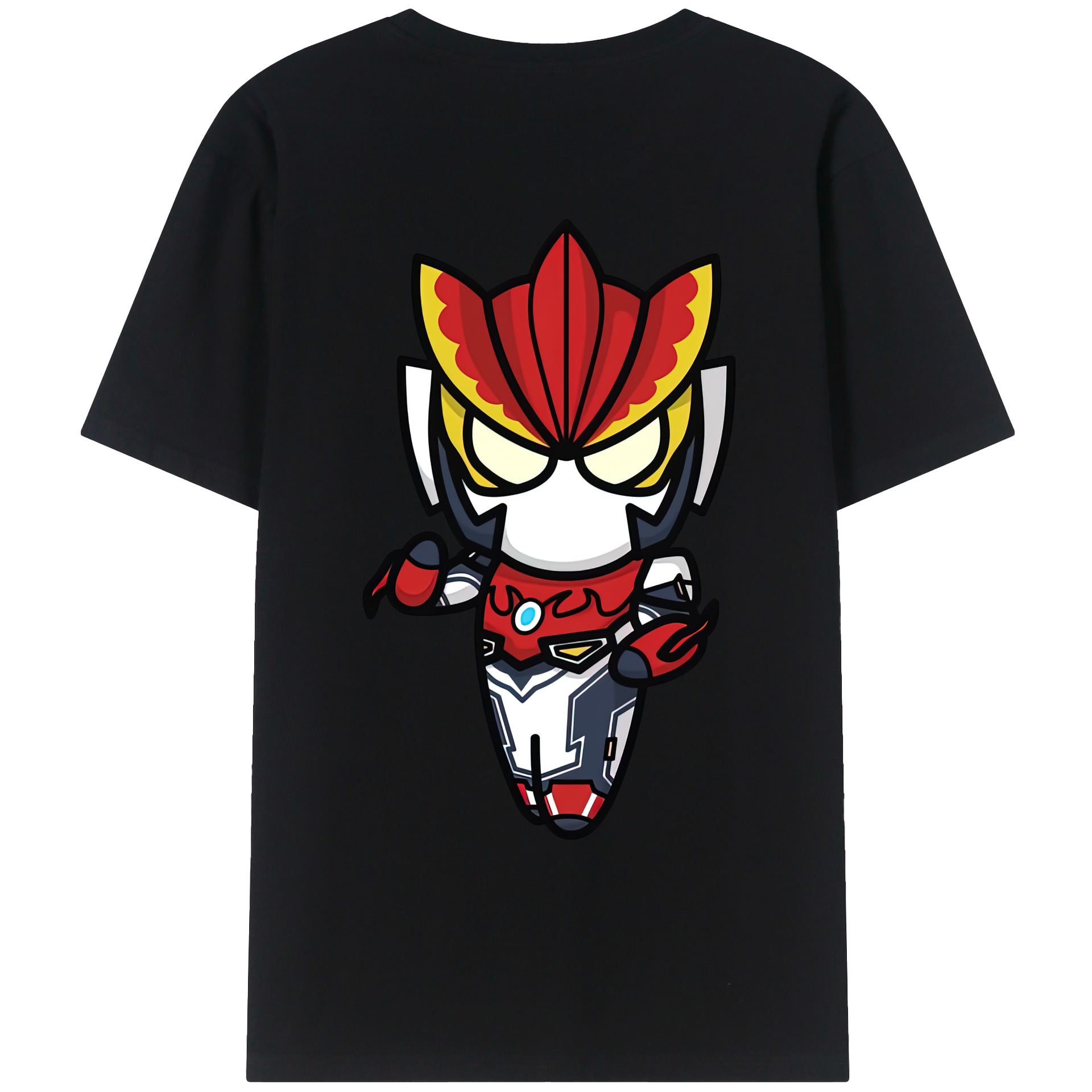 （画像用） ウルトラマン Ultraman 綿100％ メンズ半袖Tシャツ（バックプリント） 通気性