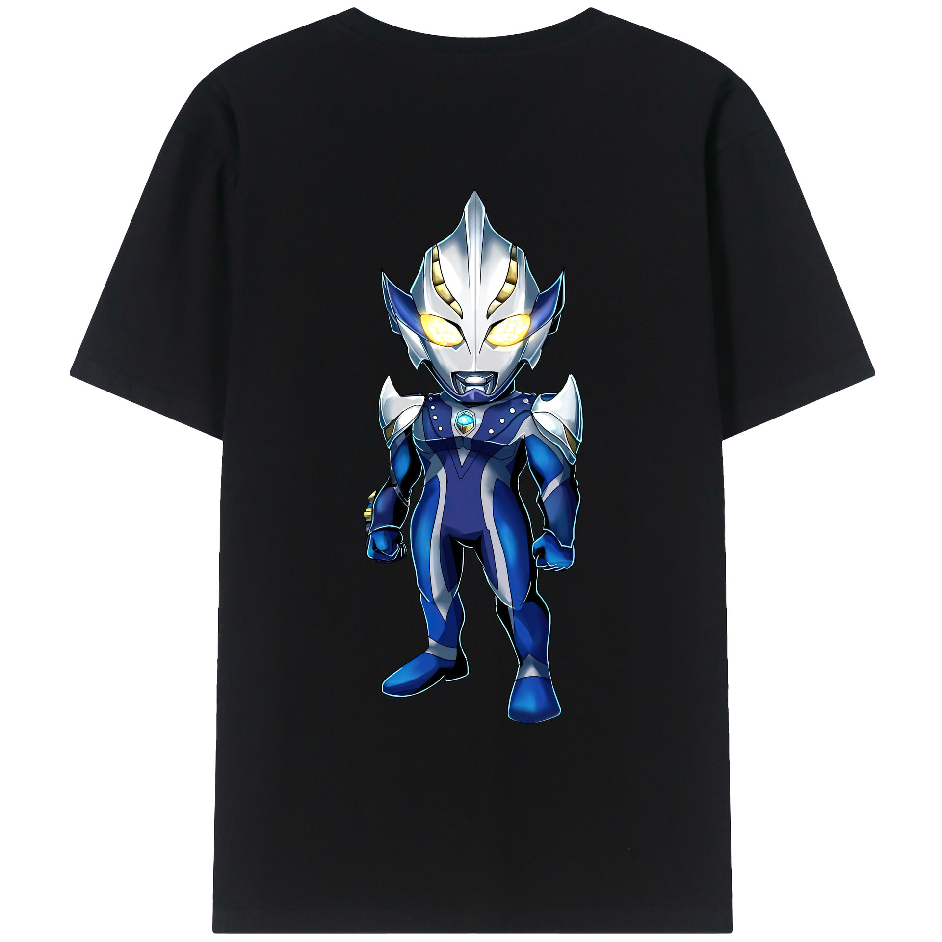 （画像用） ウルトラマン Ultraman 綿100％ メンズ半袖Tシャツ（バックプリント） 通気性