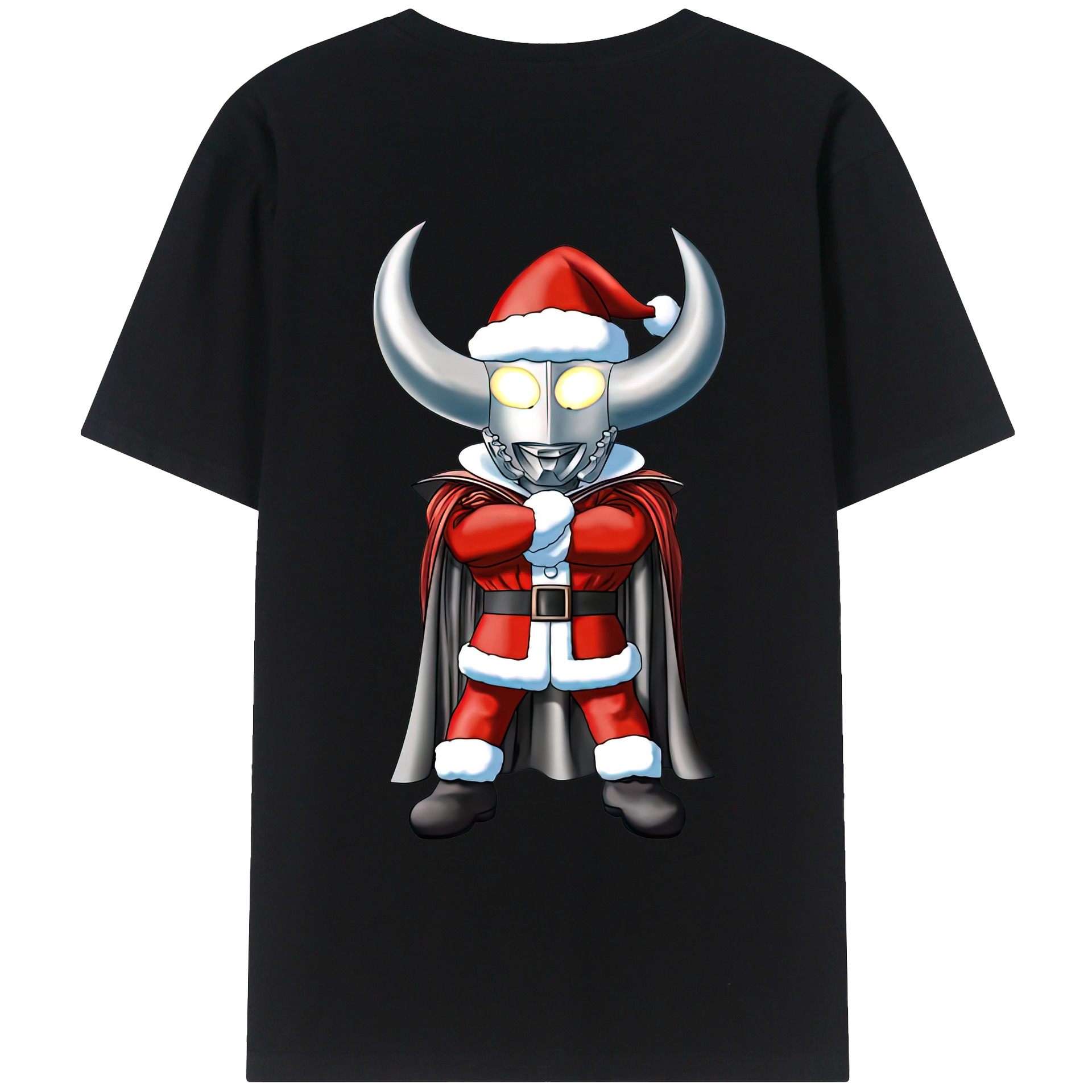 （画像用） ウルトラマン Ultraman 綿100％ メンズ半袖Tシャツ（バックプリント） 通気性