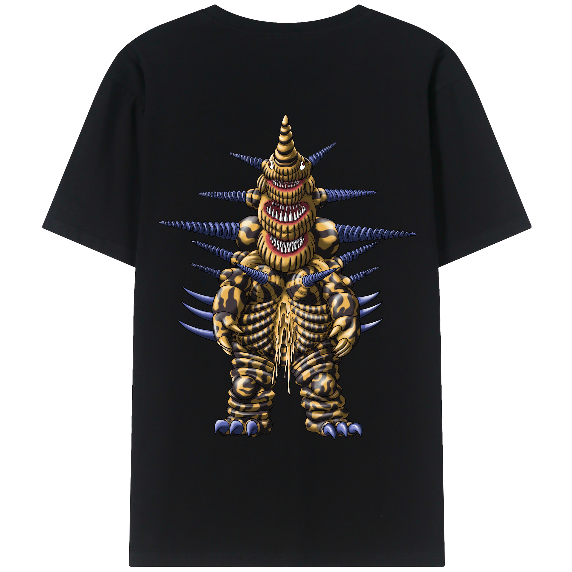 （画像用） ウルトラマン Ultraman 綿100％ メンズ半袖Tシャツ（バックプリント） 通気性