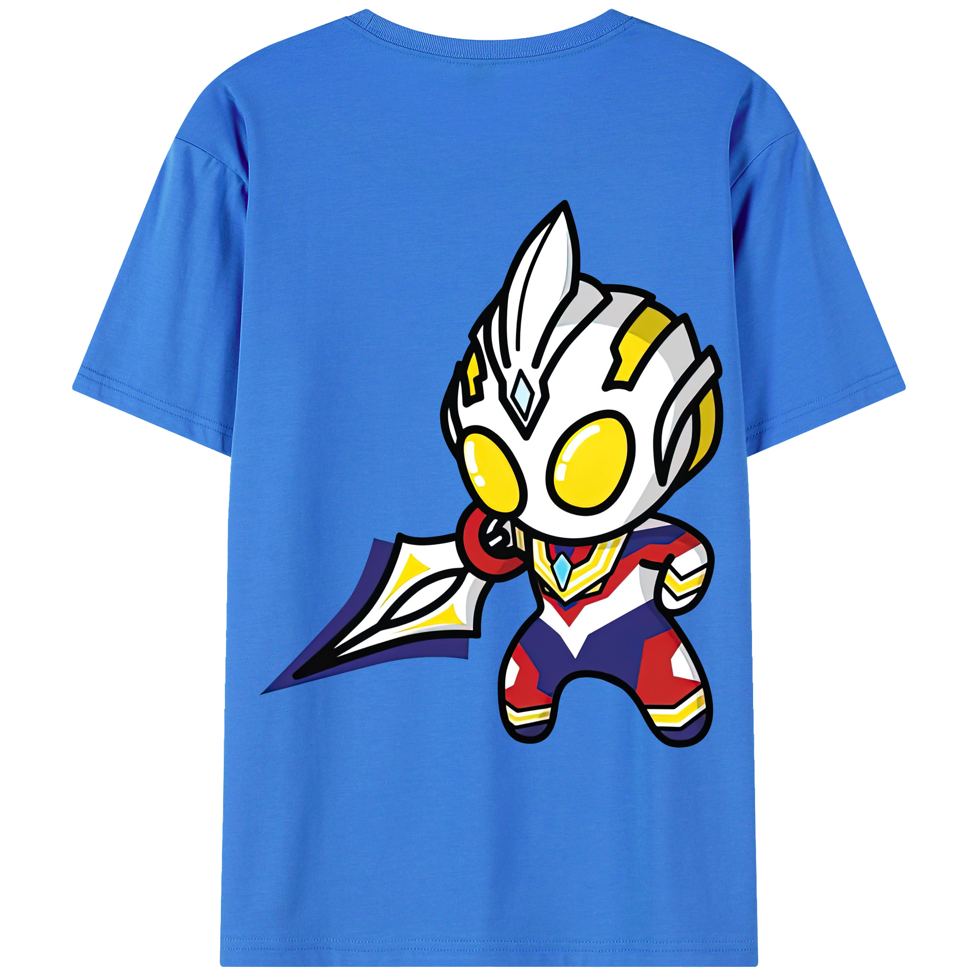 （画像用） ウルトラマン Ultraman 綿100％ メンズ半袖Tシャツ（バックプリント） 通気性