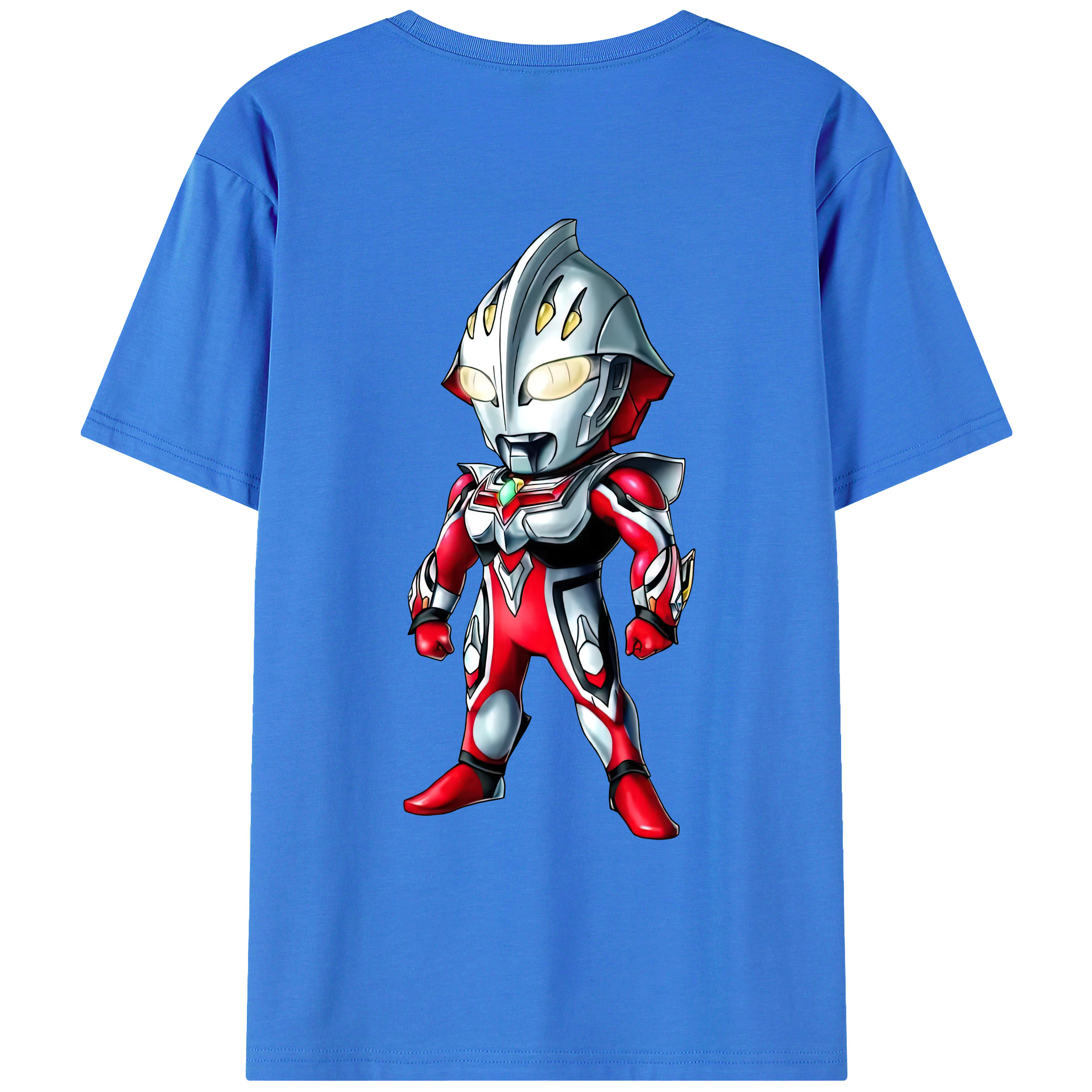 （画像用） ウルトラマン Ultraman 綿100％ メンズ半袖Tシャツ（バックプリント） 通気性