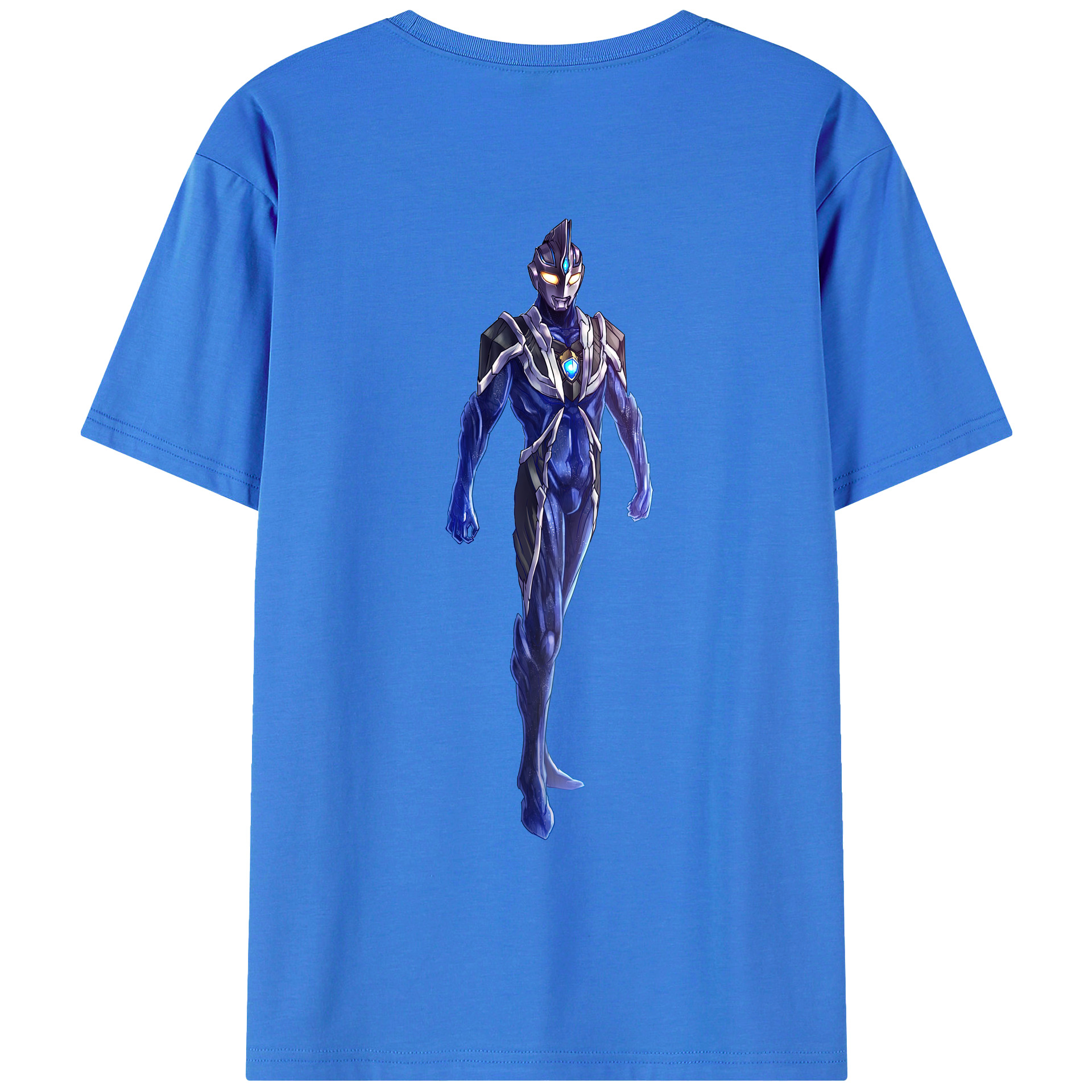 （画像用） ウルトラマン Ultraman 綿100％ メンズ半袖Tシャツ（バックプリント） 通気性