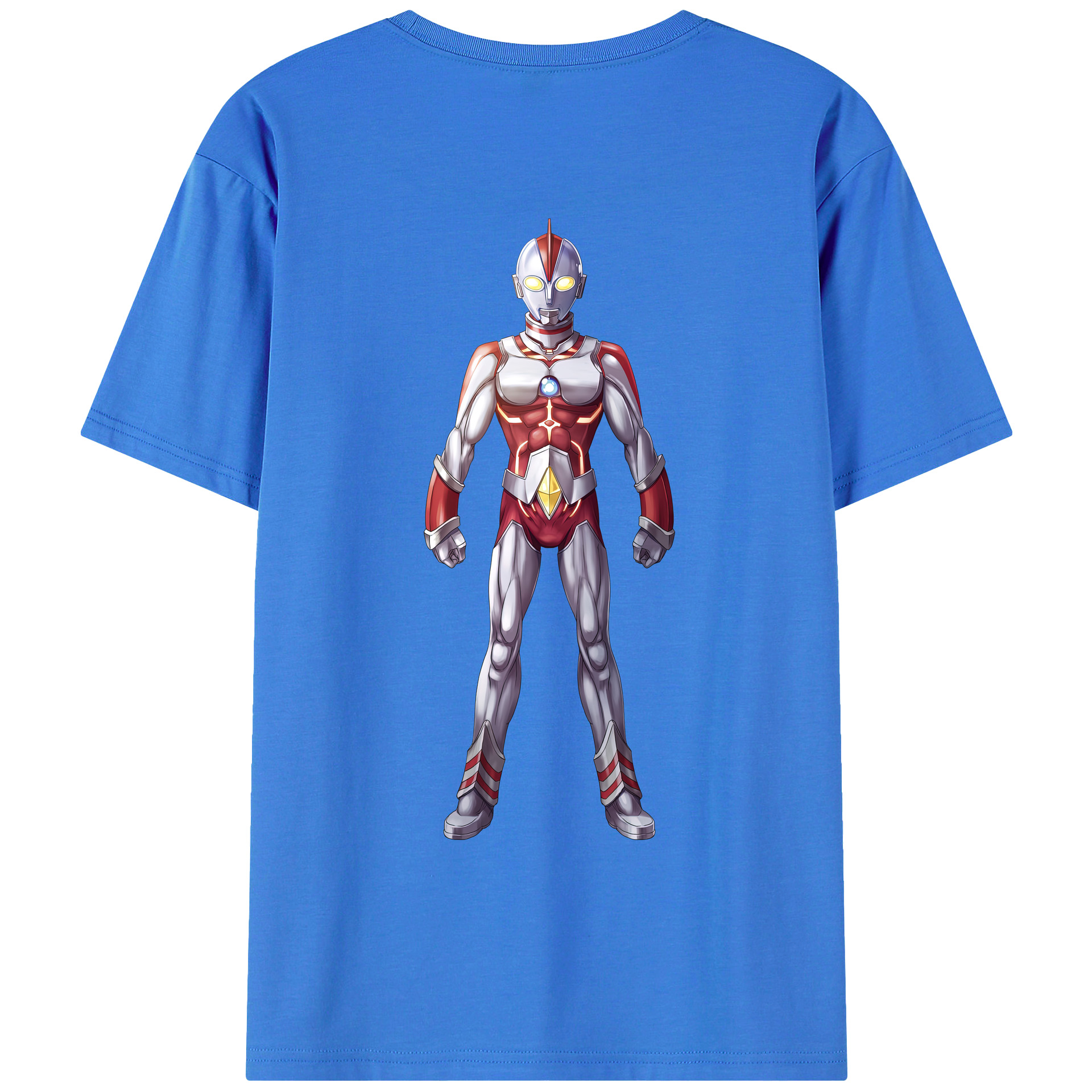（画像用） ウルトラマン Ultraman 綿100％ メンズ半袖Tシャツ（バックプリント） 通気性
