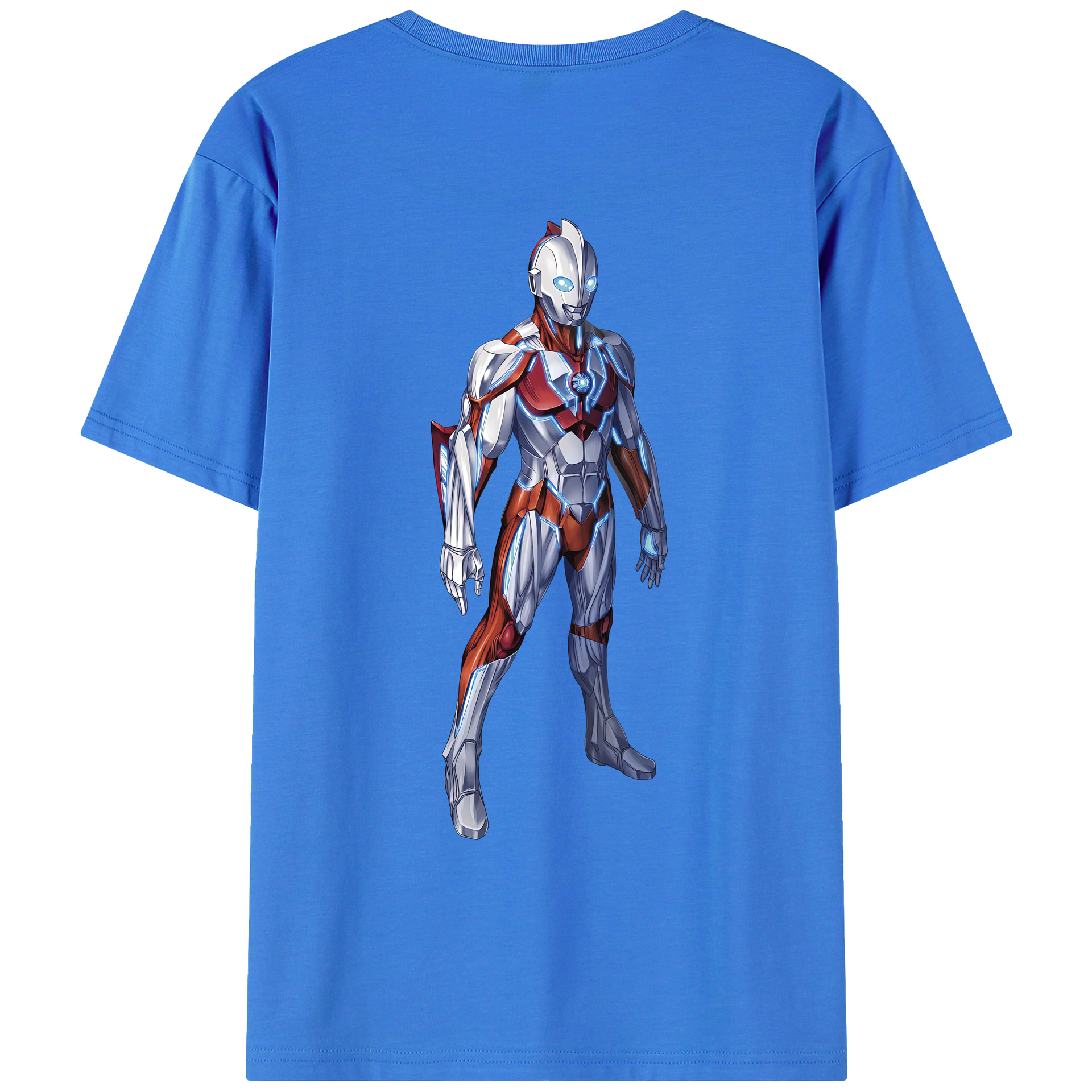 （画像用） ウルトラマン Ultraman 綿100％ メンズ半袖Tシャツ（バックプリント） 通気性