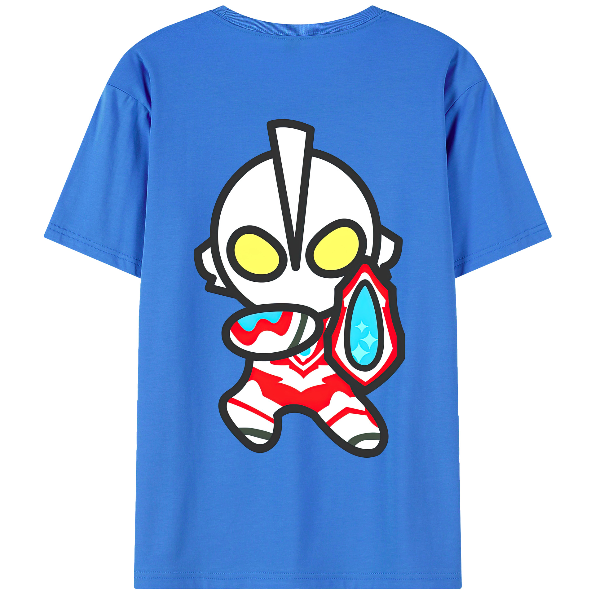 （画像用） ウルトラマン Ultraman 綿100％ メンズ半袖Tシャツ（バックプリント） 通気性
