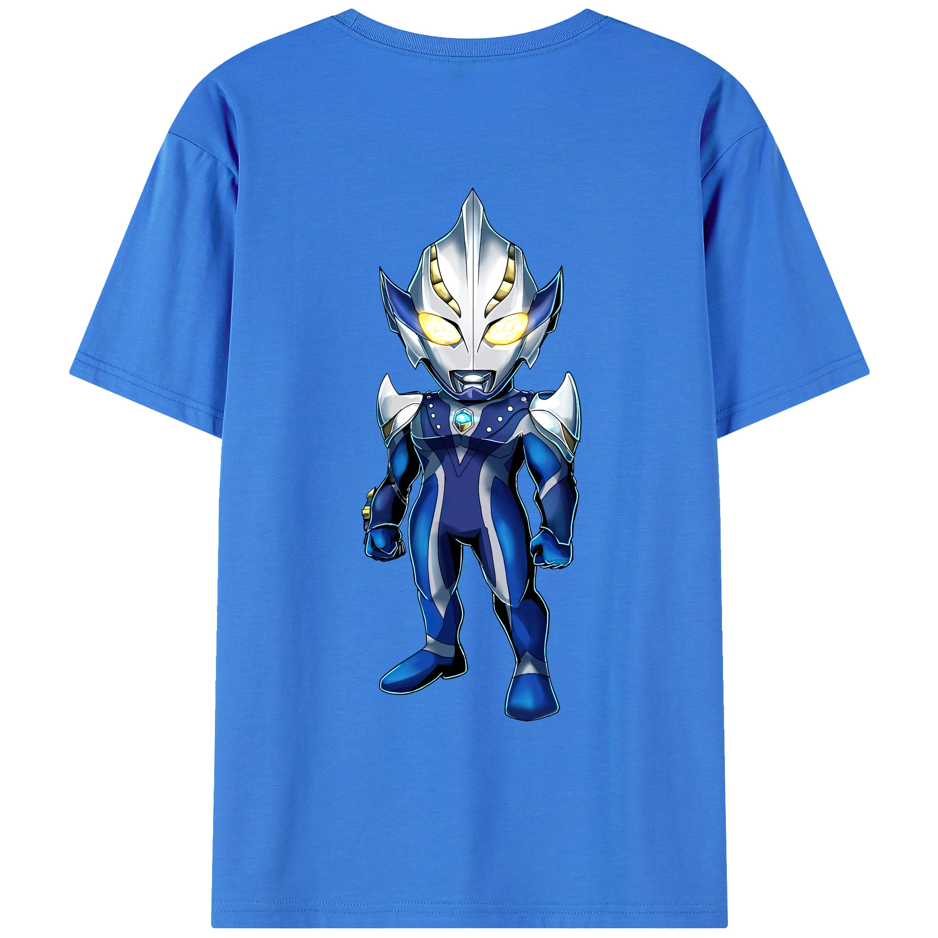 （画像用） ウルトラマン Ultraman 綿100％ メンズ半袖Tシャツ（バックプリント） 通気性