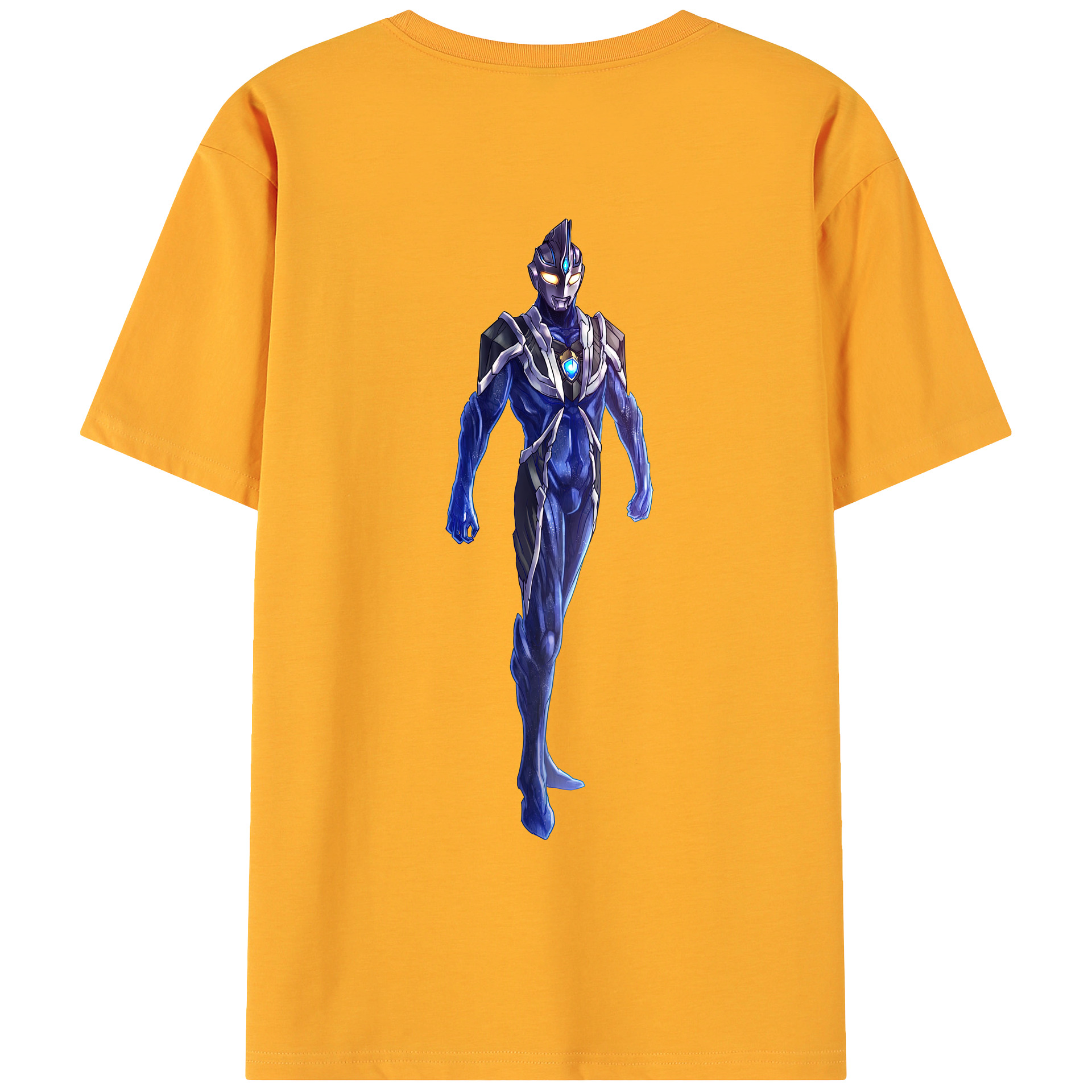 （画像用） ウルトラマン Ultraman 綿100％ メンズ半袖Tシャツ（バックプリント） 通気性