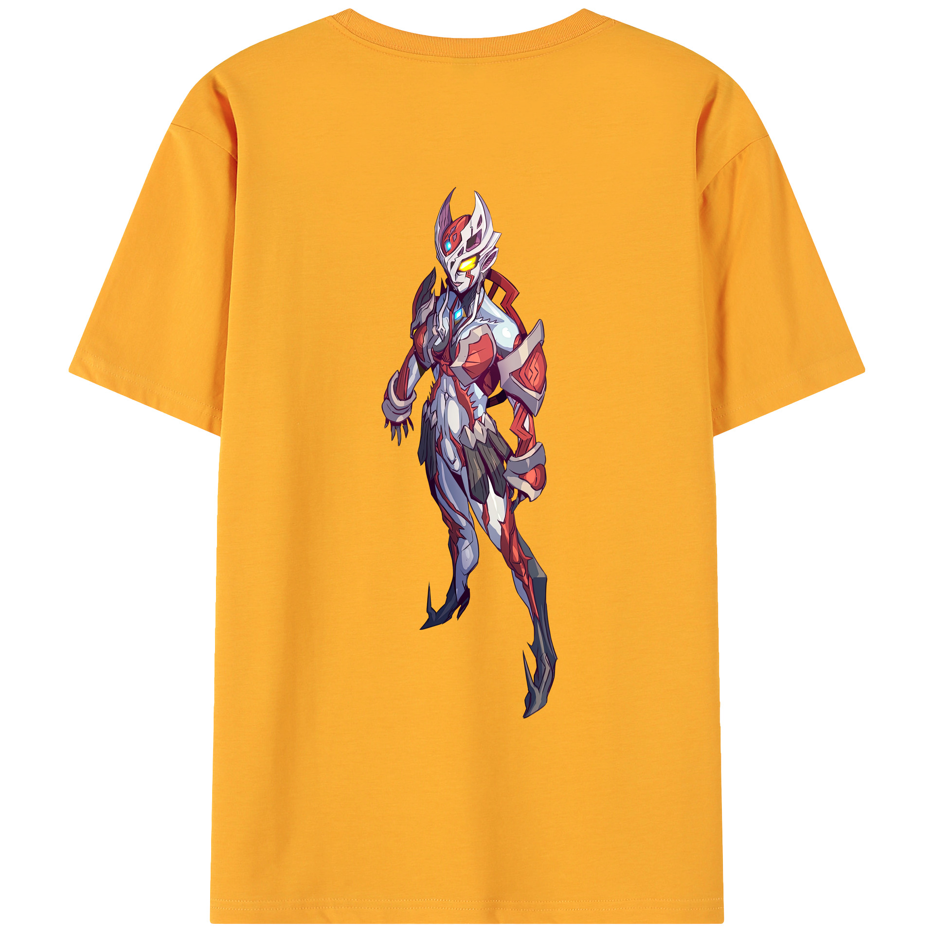 （画像用） ウルトラマン Ultraman 綿100％ メンズ半袖Tシャツ（バックプリント） 通気性
