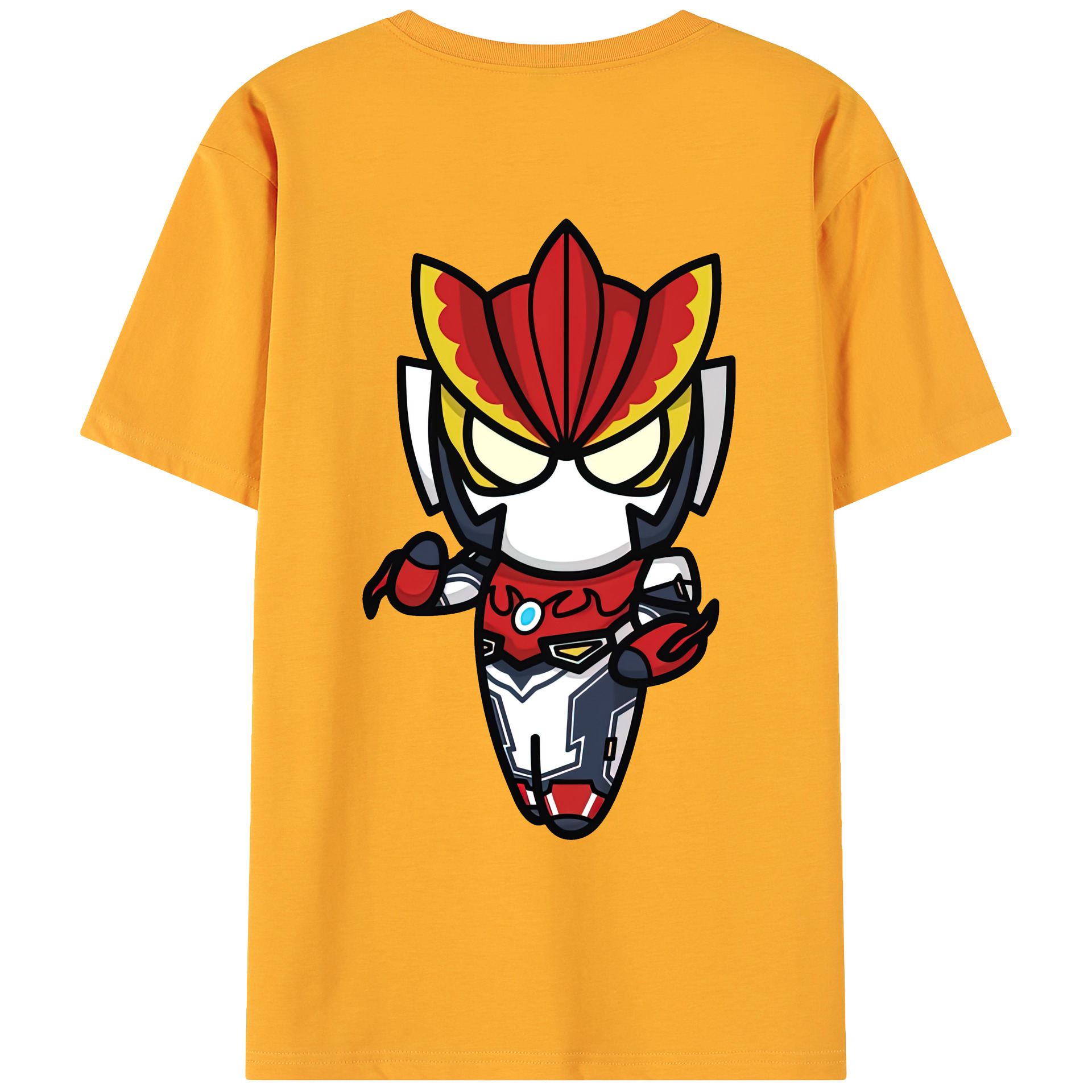 （画像用） ウルトラマン Ultraman 綿100％ メンズ半袖Tシャツ（バックプリント） 通気性