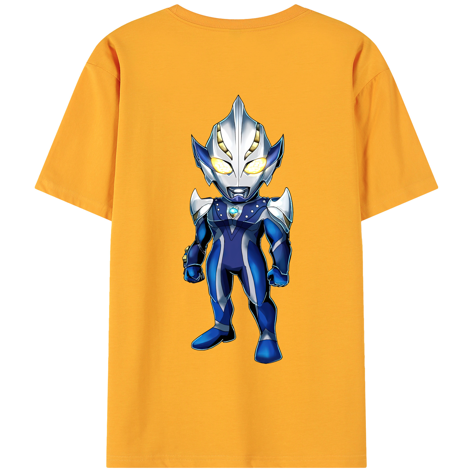 （画像用） ウルトラマン Ultraman 綿100％ メンズ半袖Tシャツ（バックプリント） 通気性
