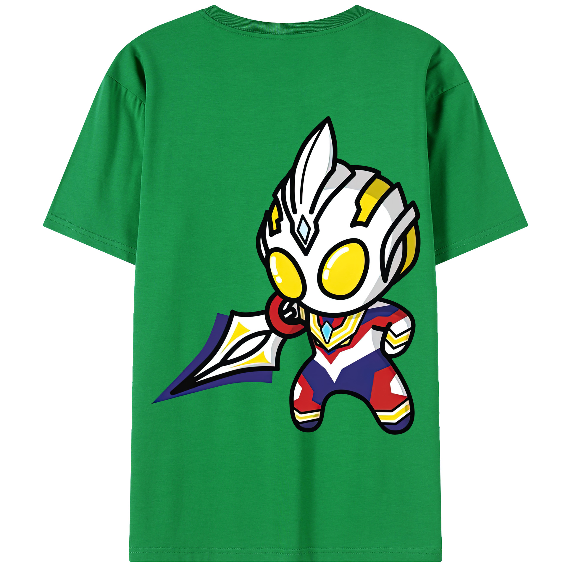 （画像用） ウルトラマン Ultraman 綿100％ メンズ半袖Tシャツ（バックプリント） 通気性