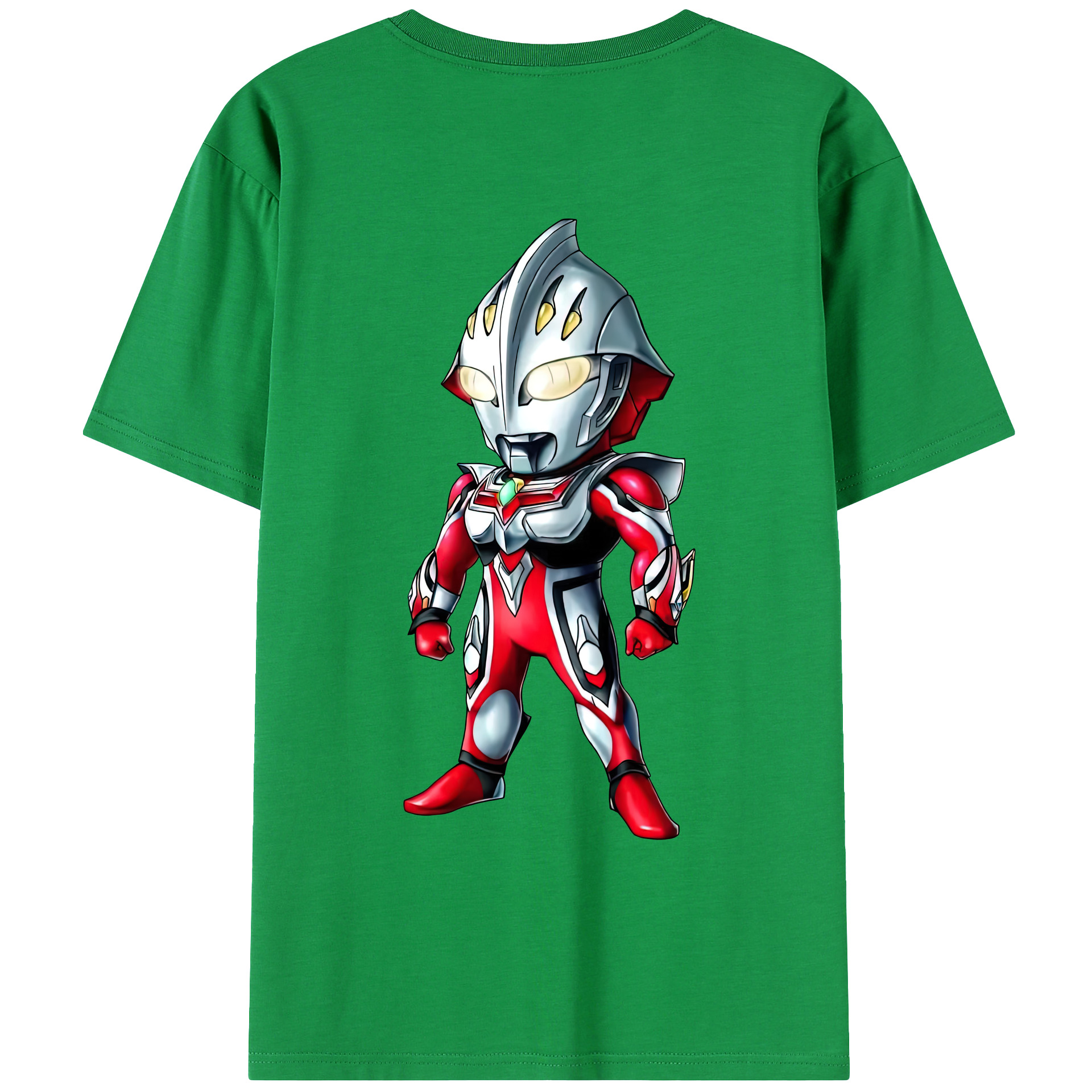 （画像用） ウルトラマン Ultraman 綿100％ メンズ半袖Tシャツ（バックプリント） 通気性