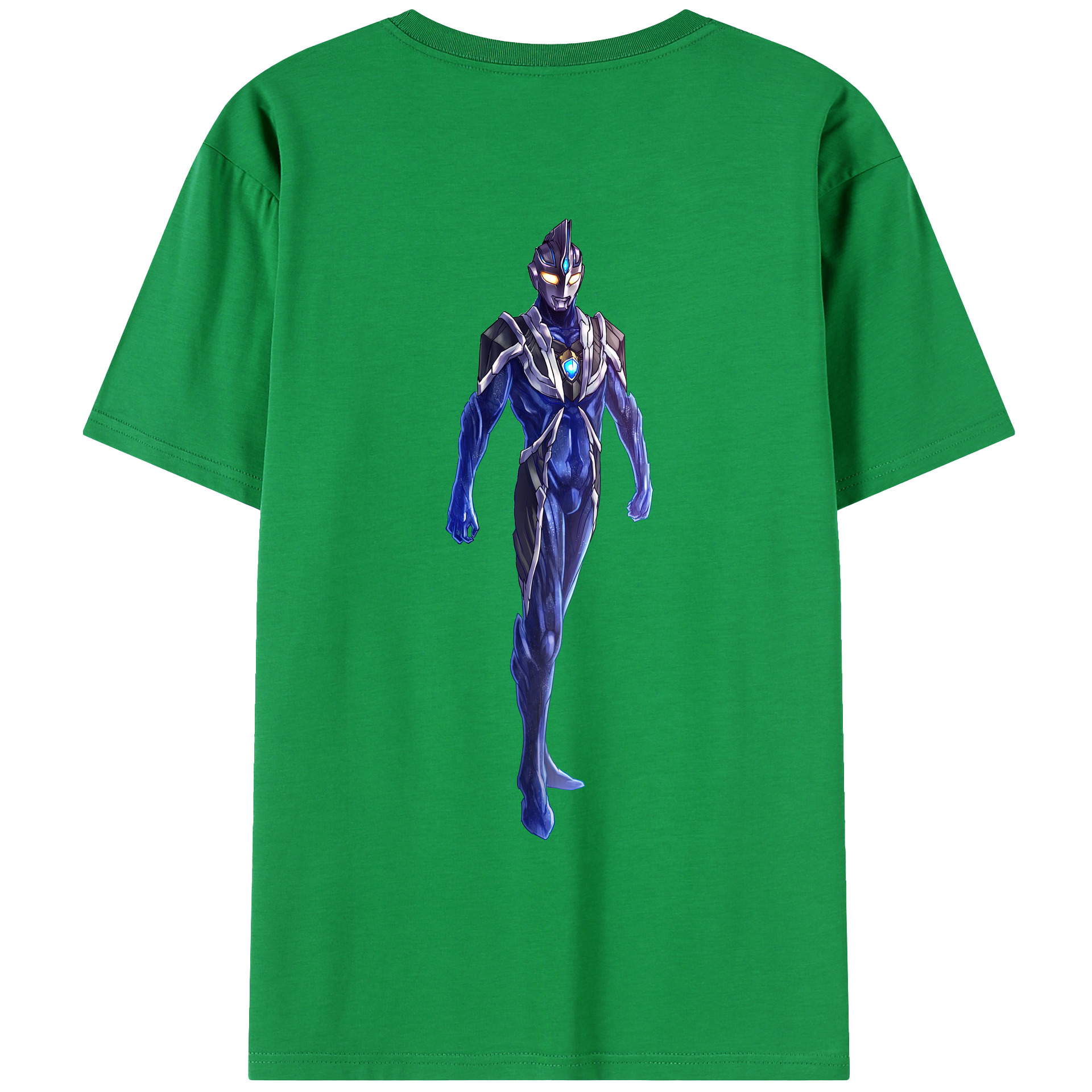 （画像用） ウルトラマン Ultraman 綿100％ メンズ半袖Tシャツ（バックプリント） 通気性