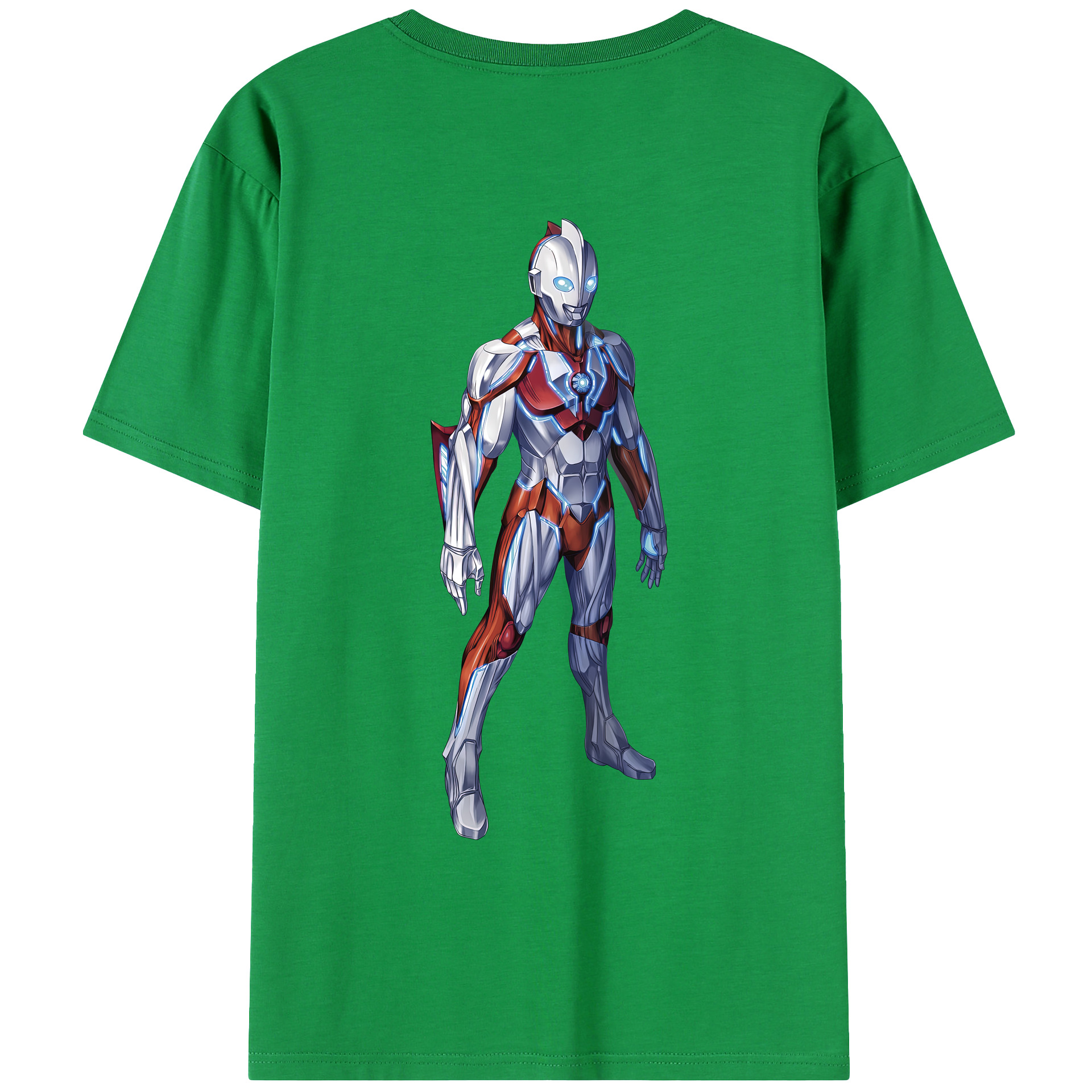 （画像用） ウルトラマン Ultraman 綿100％ メンズ半袖Tシャツ（バックプリント） 通気性