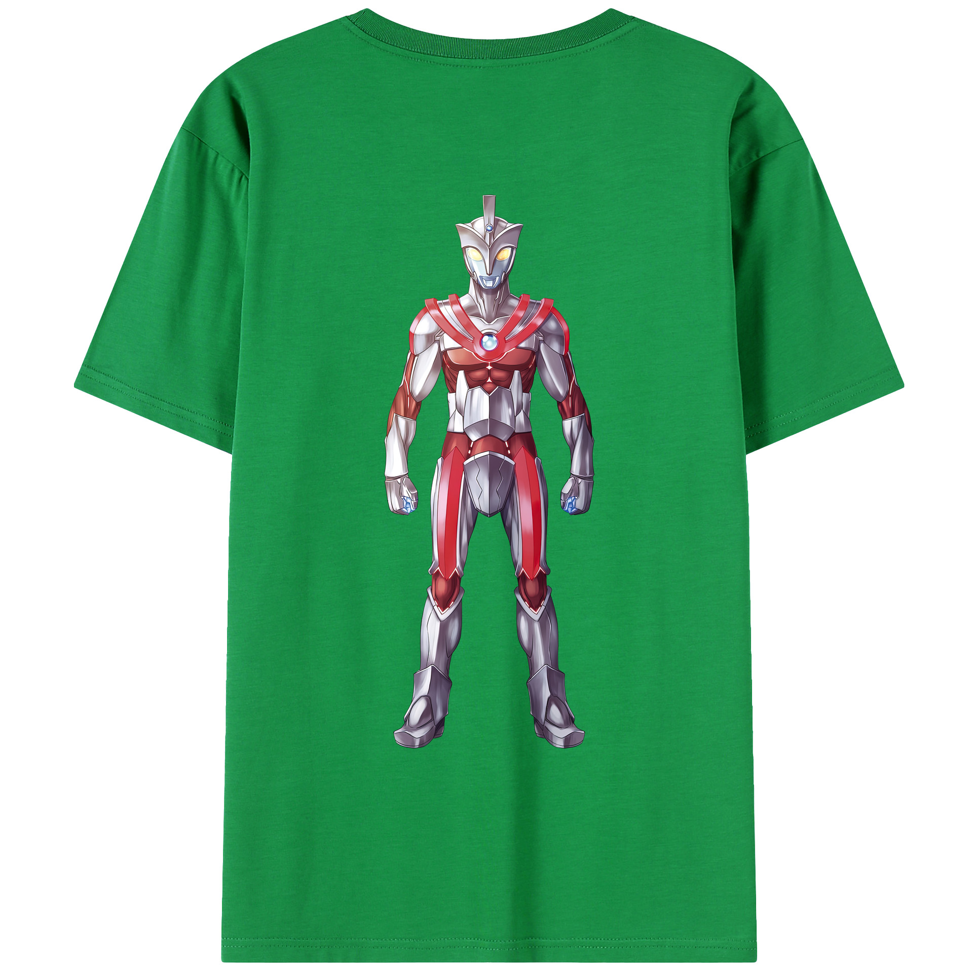 （画像用） ウルトラマン Ultraman 綿100％ メンズ半袖Tシャツ（バックプリント） 通気性