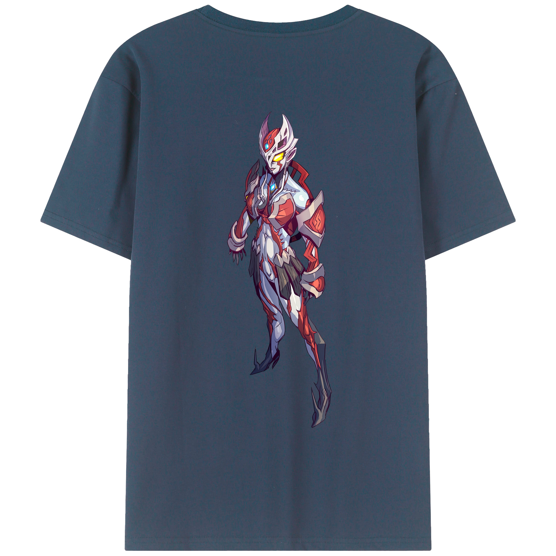 （画像用） ウルトラマン Ultraman 綿100％ メンズ半袖Tシャツ（バックプリント） 通気性