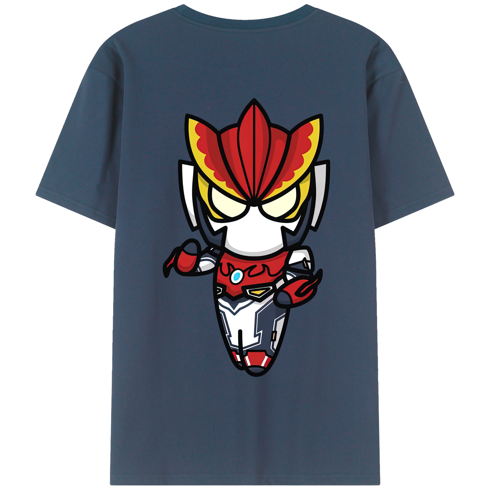 （画像用） ウルトラマン Ultraman 綿100％ メンズ半袖Tシャツ（バックプリント） 通気性