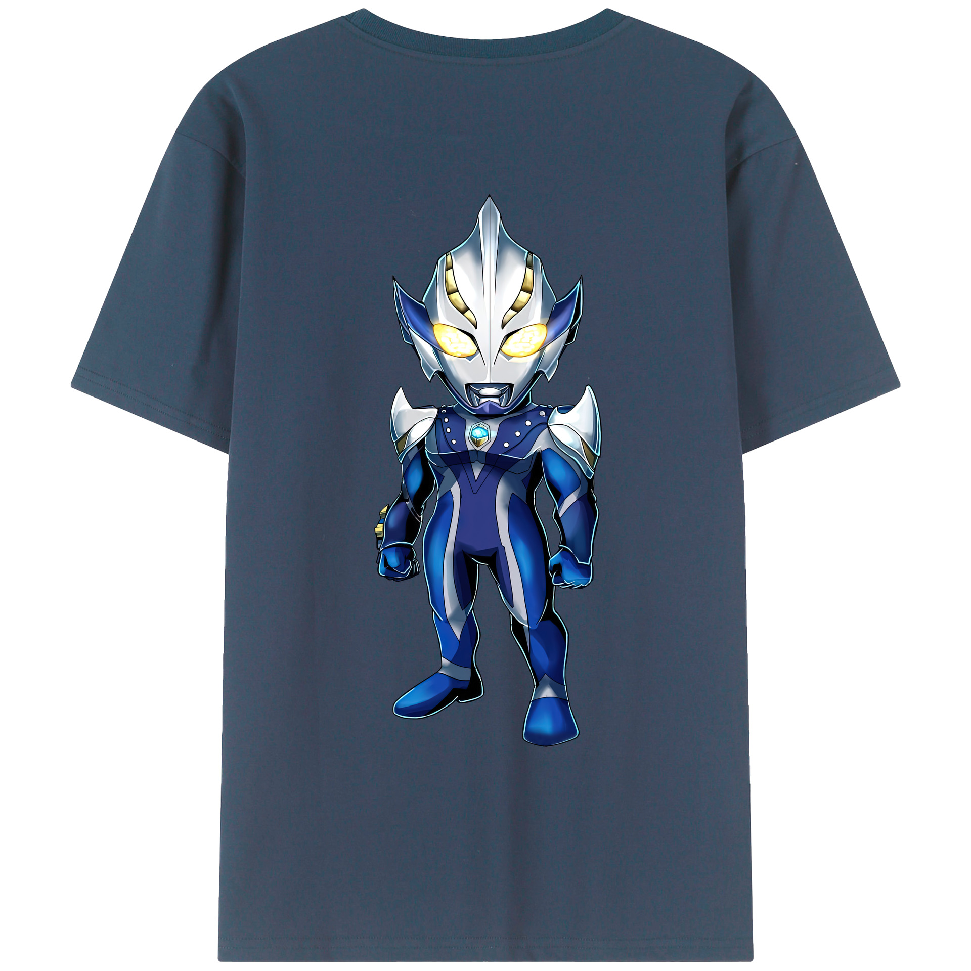 （画像用） ウルトラマン Ultraman 綿100％ メンズ半袖Tシャツ（バックプリント） 通気性