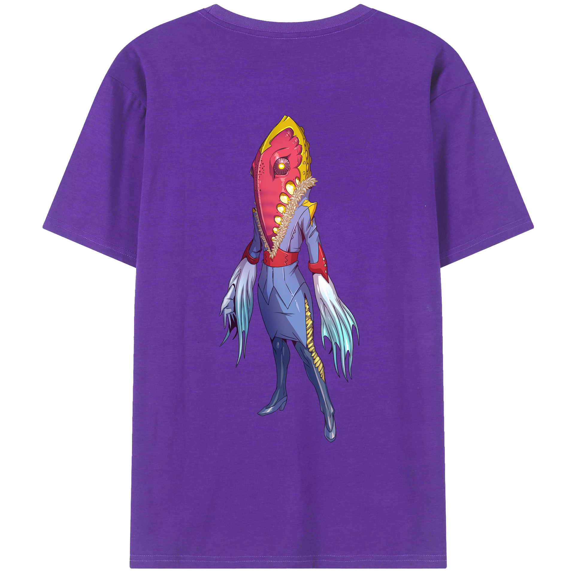 （画像用） ウルトラマン Ultraman 綿100％ メンズ半袖Tシャツ（バックプリント） 通気性