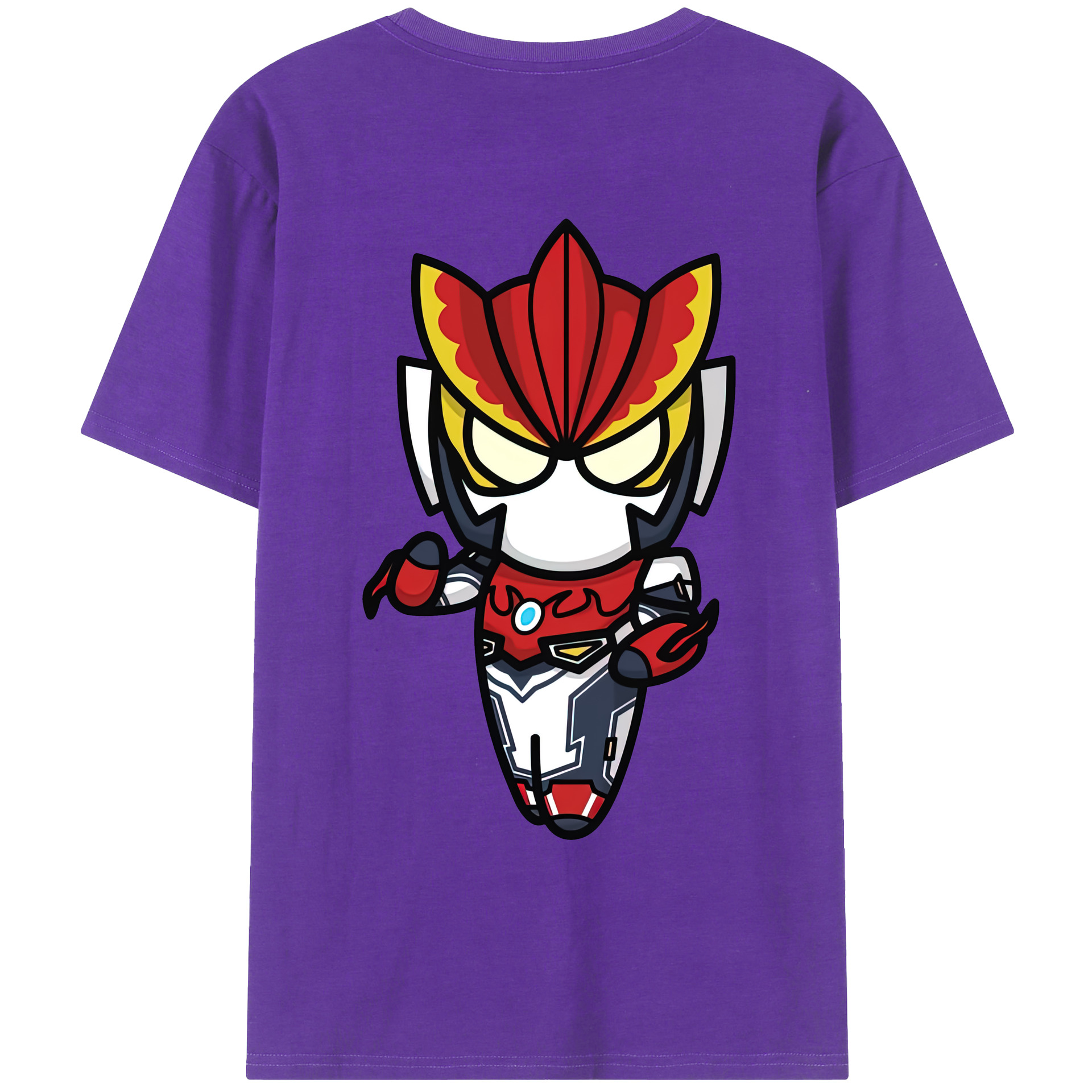（画像用） ウルトラマン Ultraman 綿100％ メンズ半袖Tシャツ（バックプリント） 通気性