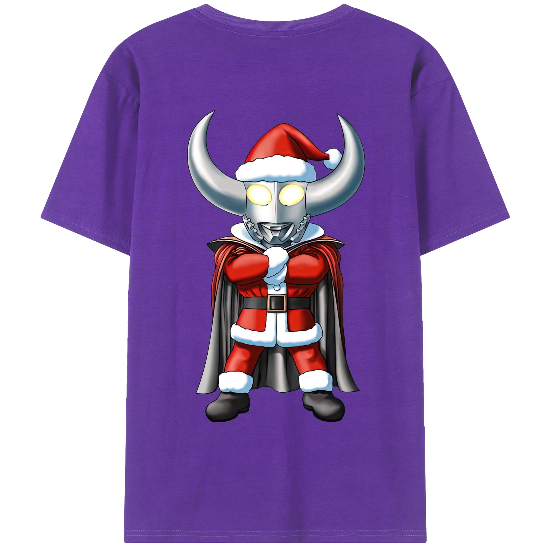 （画像用） ウルトラマン Ultraman 綿100％ メンズ半袖Tシャツ（バックプリント） 通気性