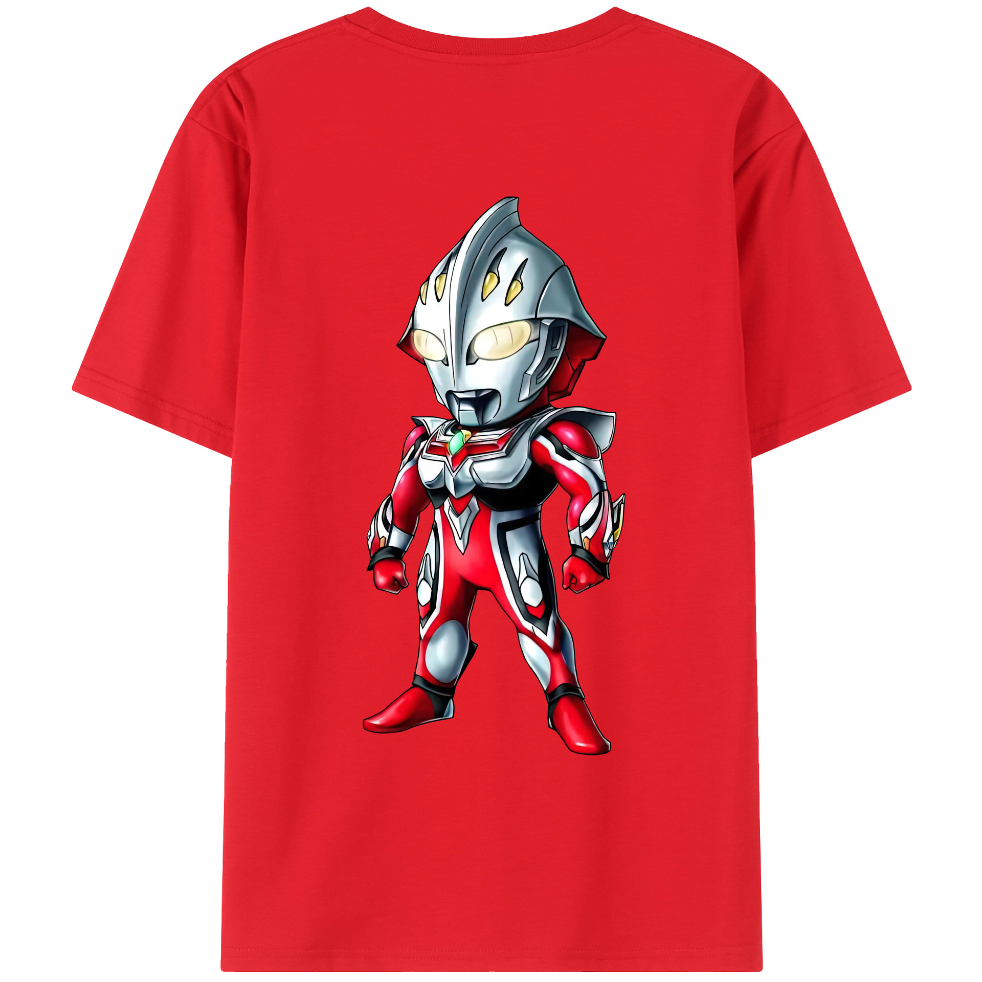 （画像用） ウルトラマン Ultraman 綿100％ メンズ半袖Tシャツ（バックプリント） 通気性