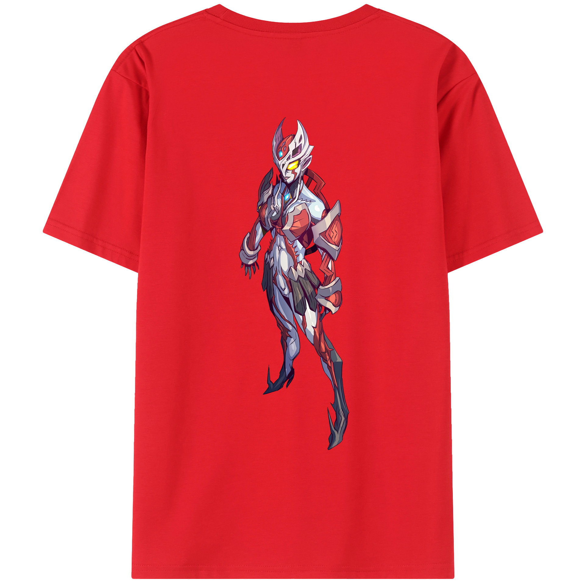 （画像用） ウルトラマン Ultraman 綿100％ メンズ半袖Tシャツ（バックプリント） 通気性