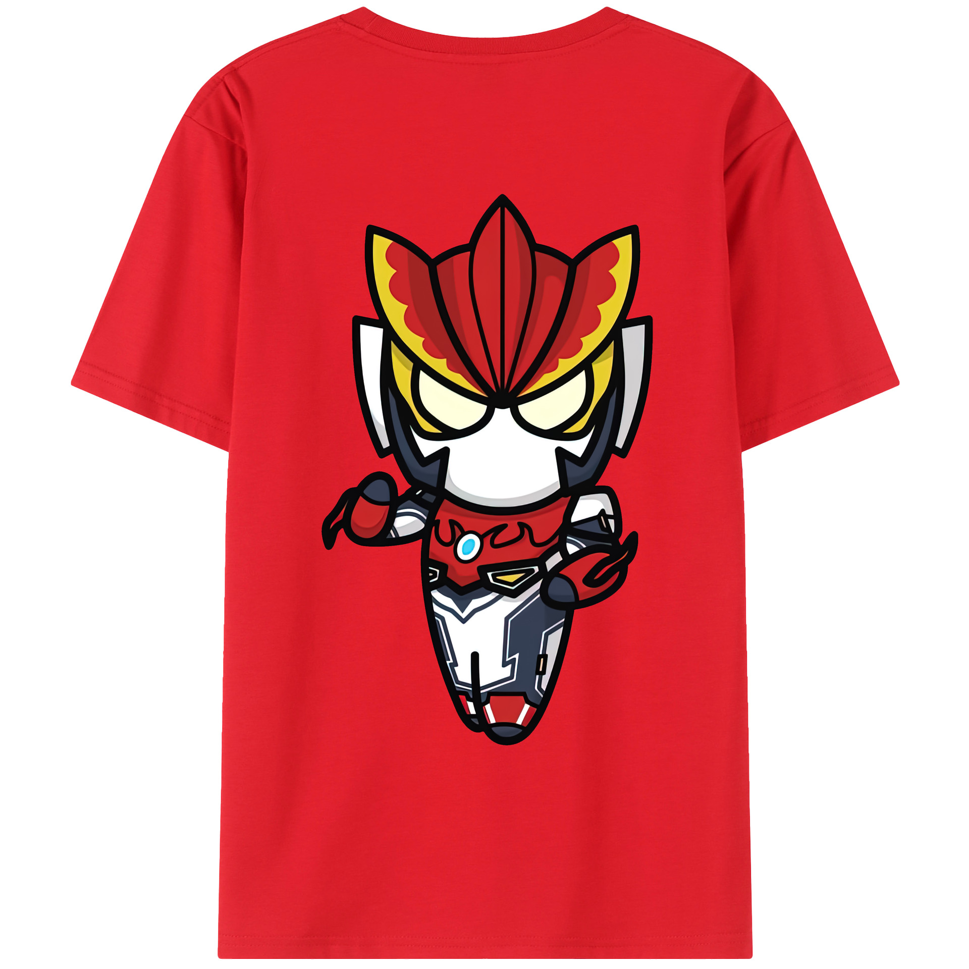 （画像用） ウルトラマン Ultraman 綿100％ メンズ半袖Tシャツ（バックプリント） 通気性