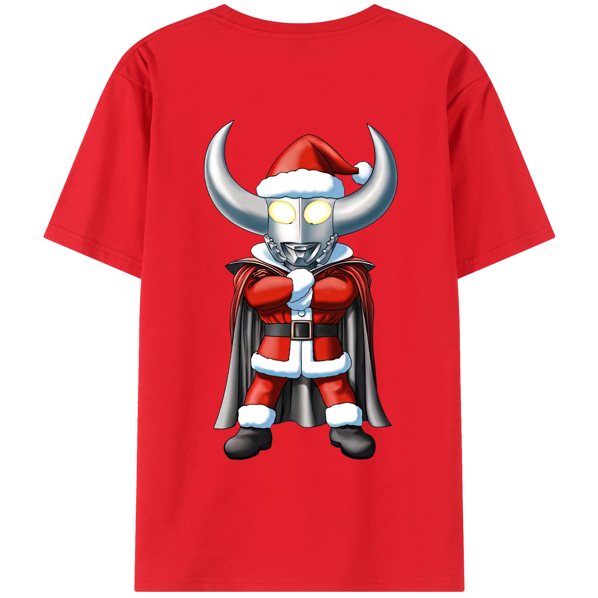 （画像用） ウルトラマン Ultraman 綿100％ メンズ半袖Tシャツ（バックプリント） 通気性
