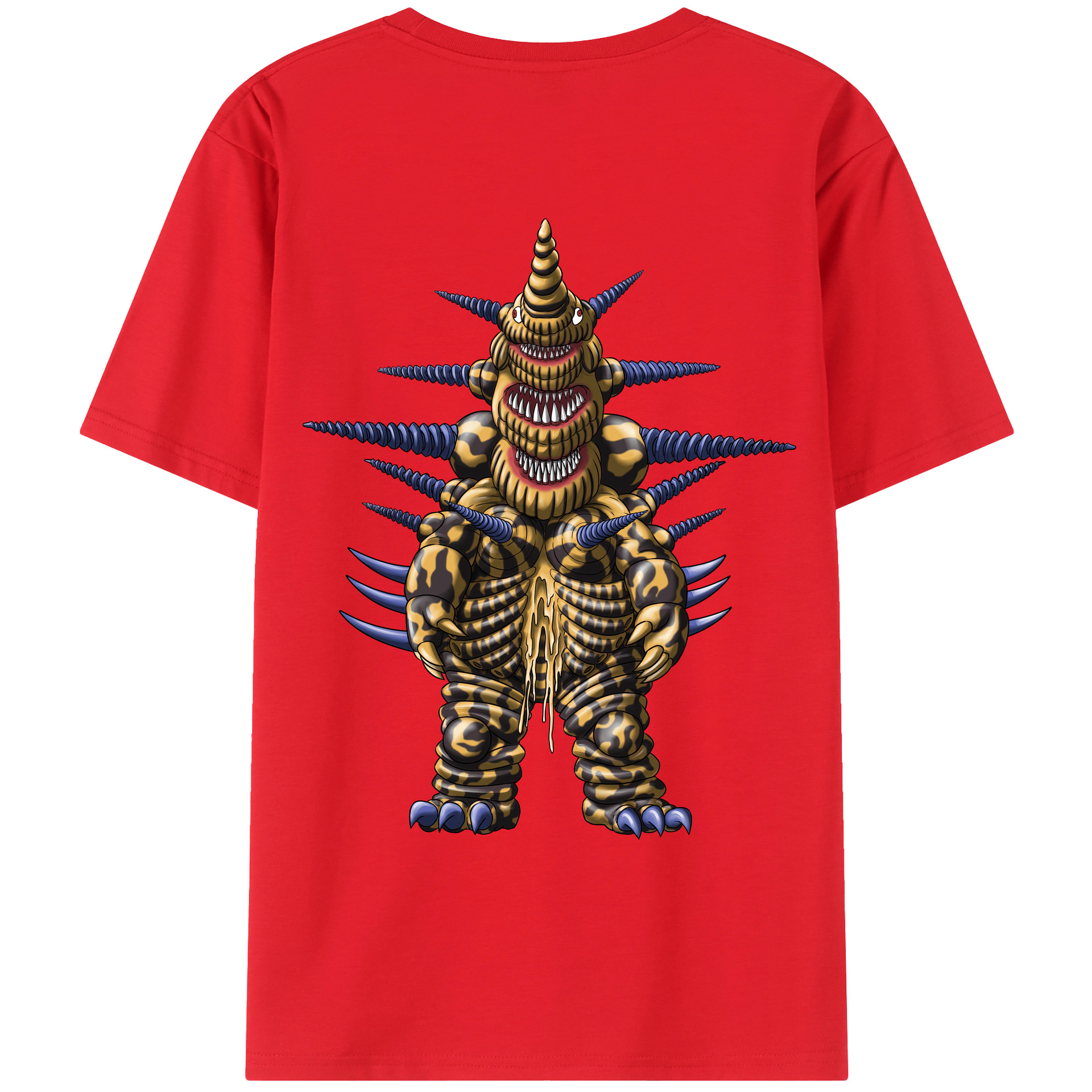 （画像用） ウルトラマン Ultraman 綿100％ メンズ半袖Tシャツ（バックプリント） 通気性