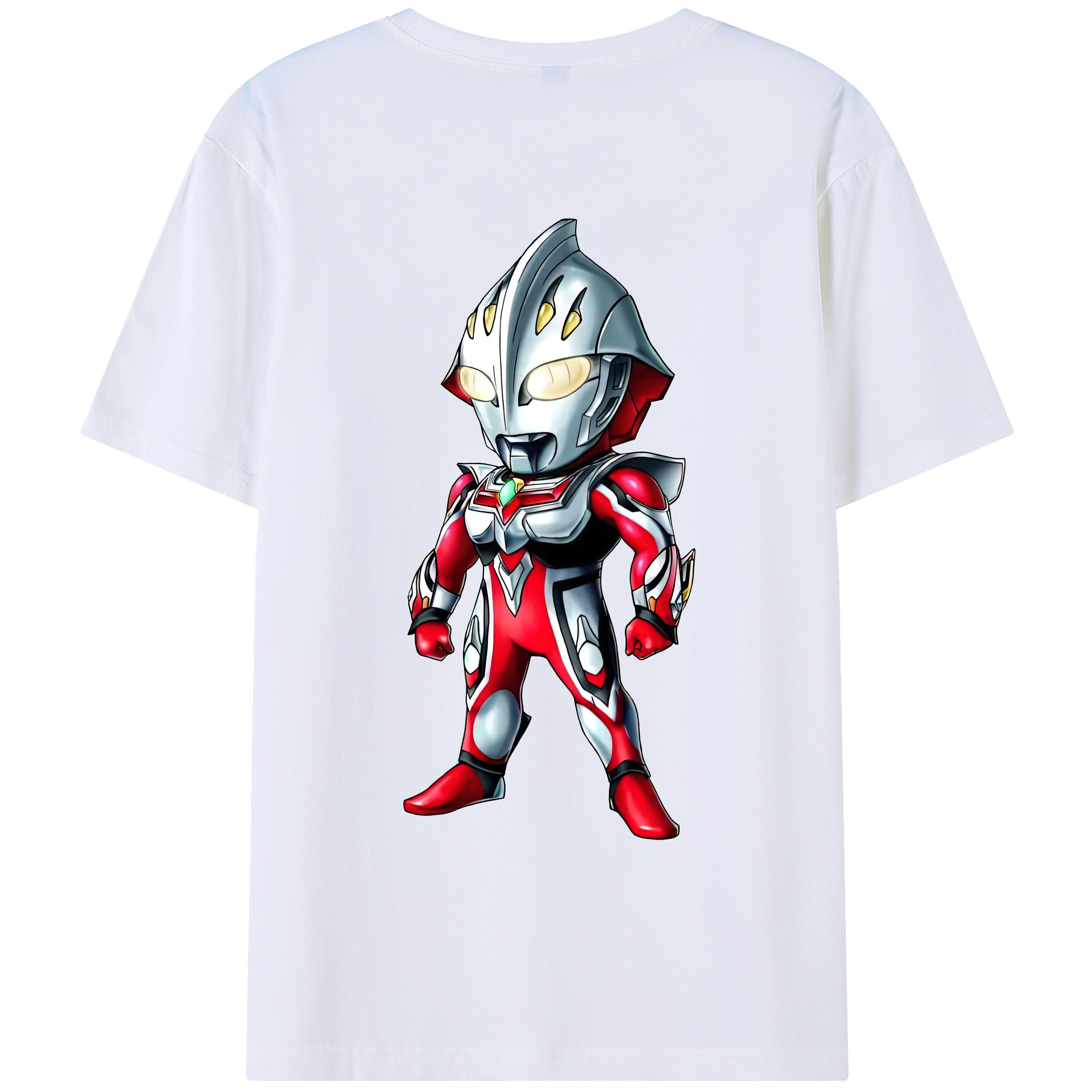 （画像用） ウルトラマン Ultraman 綿100％ メンズ半袖Tシャツ（バックプリント） 通気性