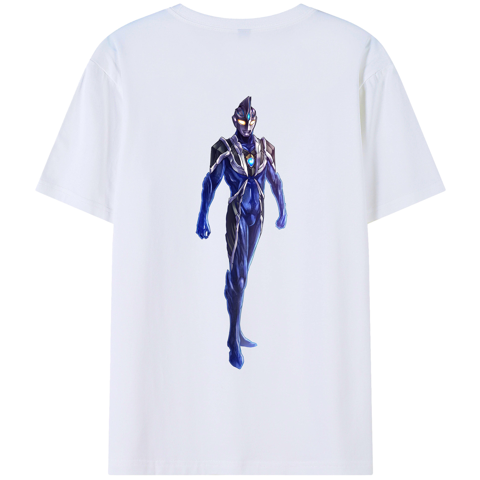 （画像用） ウルトラマン Ultraman 綿100％ メンズ半袖Tシャツ（バックプリント） 通気性