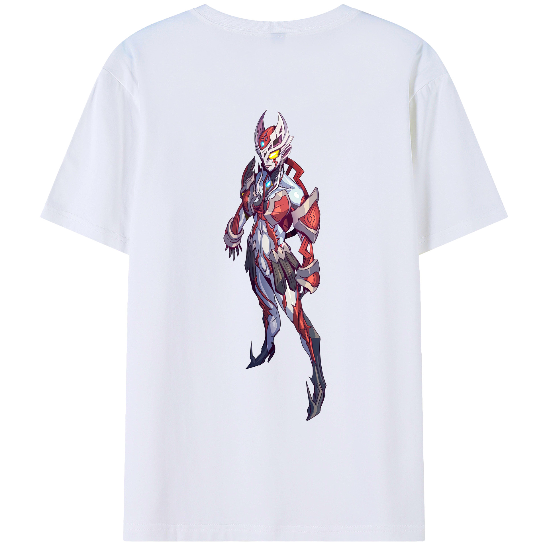 （画像用） ウルトラマン Ultraman 綿100％ メンズ半袖Tシャツ（バックプリント） 通気性