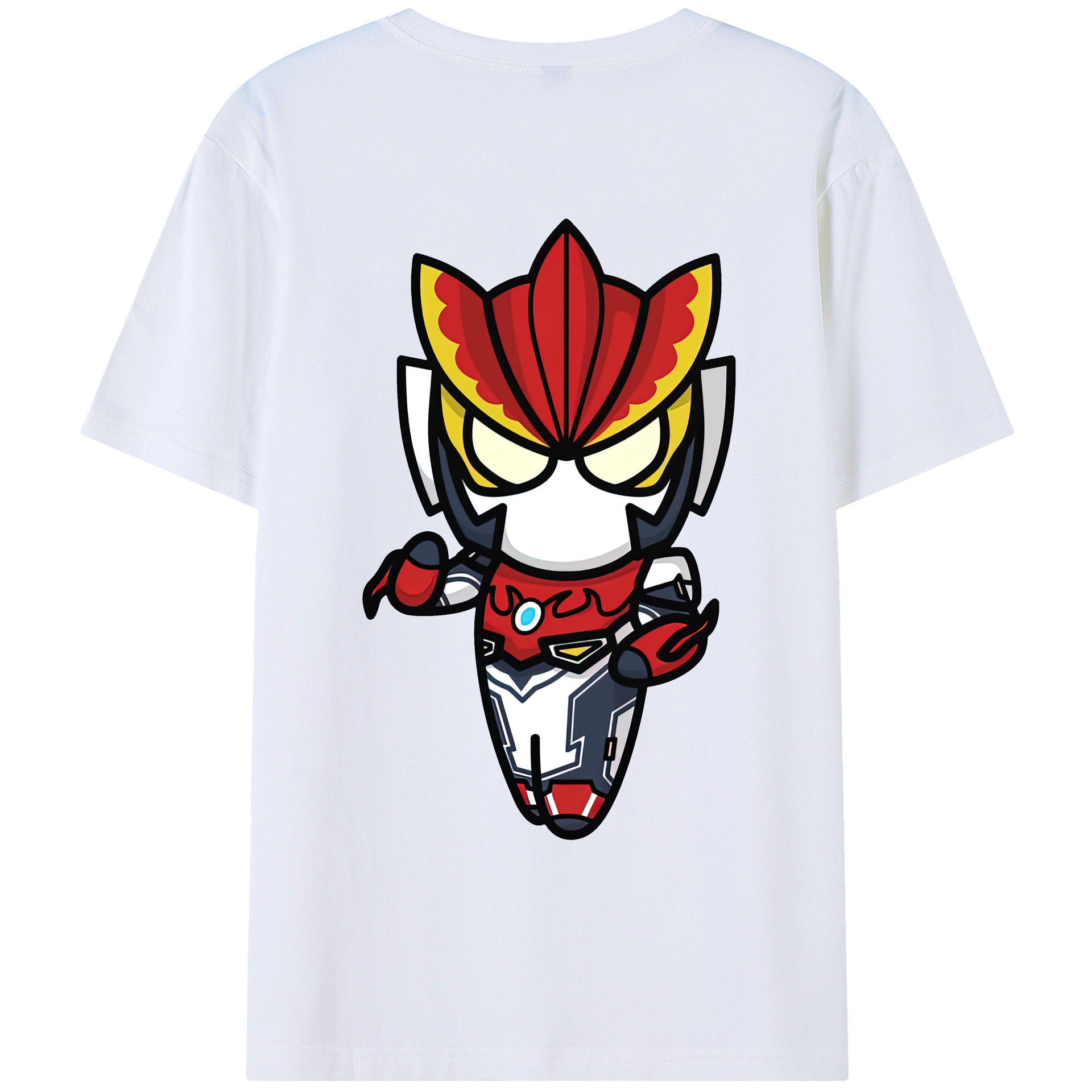 （画像用） ウルトラマン Ultraman 綿100％ メンズ半袖Tシャツ（バックプリント） 通気性