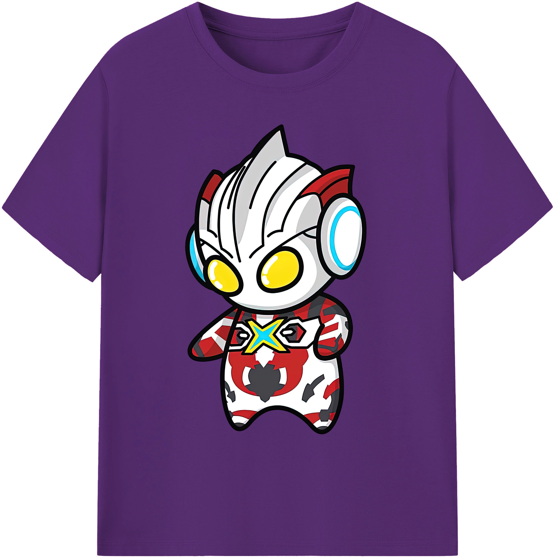 （画像用） ウルトラマン Ultraman 綿100％ メンズ半袖Tシャツ｜肌触りやわらか＆通気性