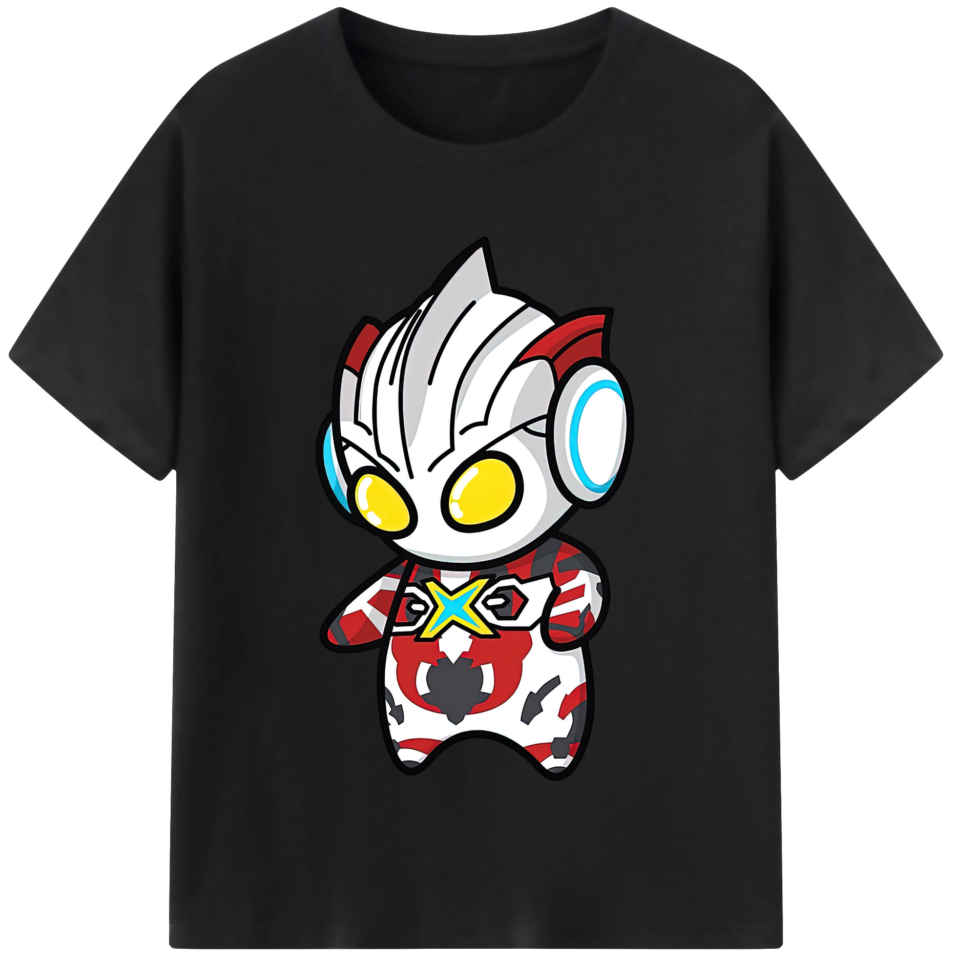 （画像用） ウルトラマン Ultraman レディースカジュアルプリントTシャツ（綿100％）