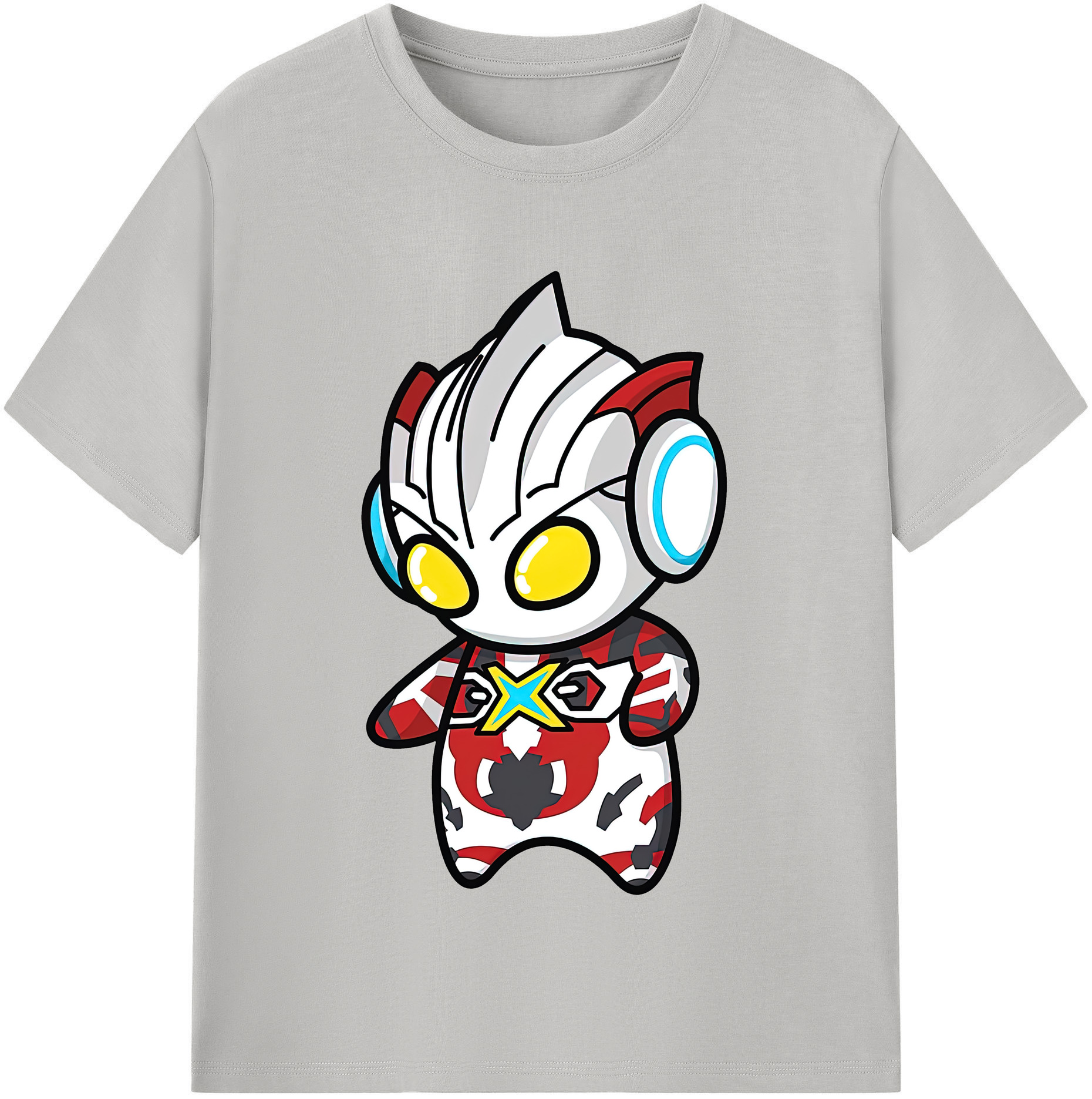 （画像用） ウルトラマン Ultraman レディースカジュアルプリントTシャツ（綿100％）