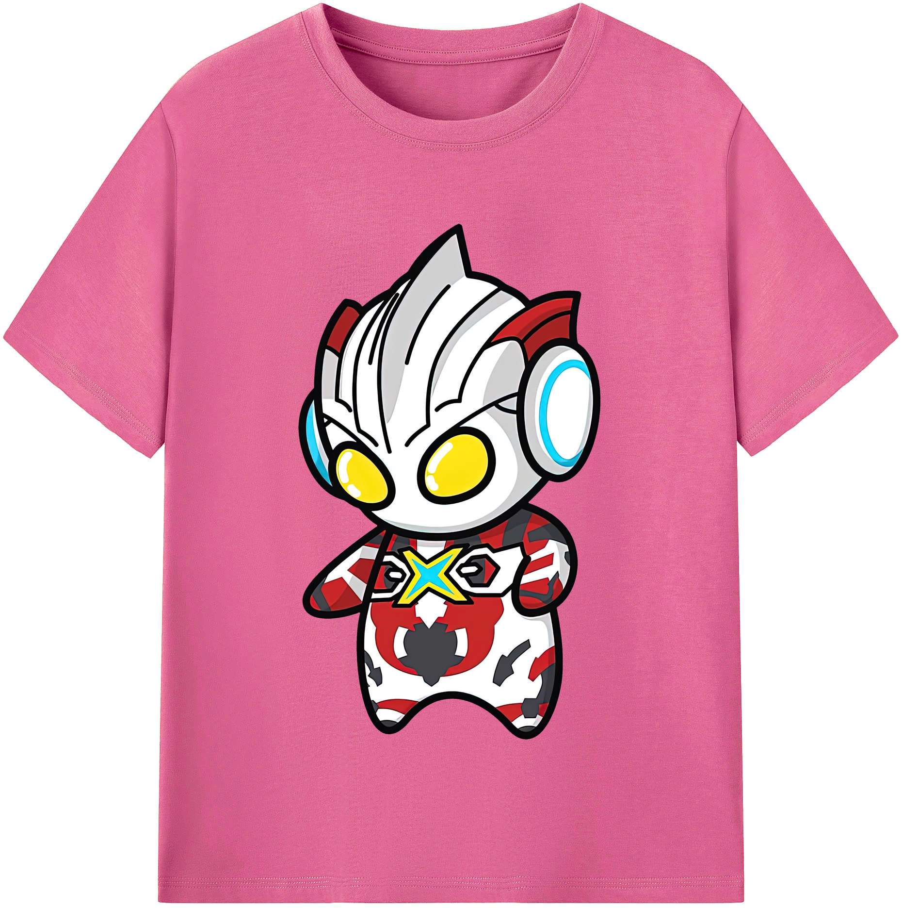 （画像用） ウルトラマン Ultraman レディースカジュアルプリントTシャツ（綿100％）