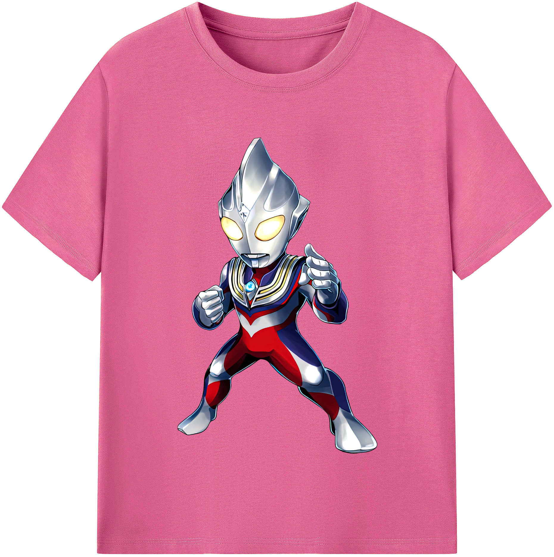 （画像用） ウルトラマン Ultraman レディースカジュアルプリントTシャツ（綿100％）