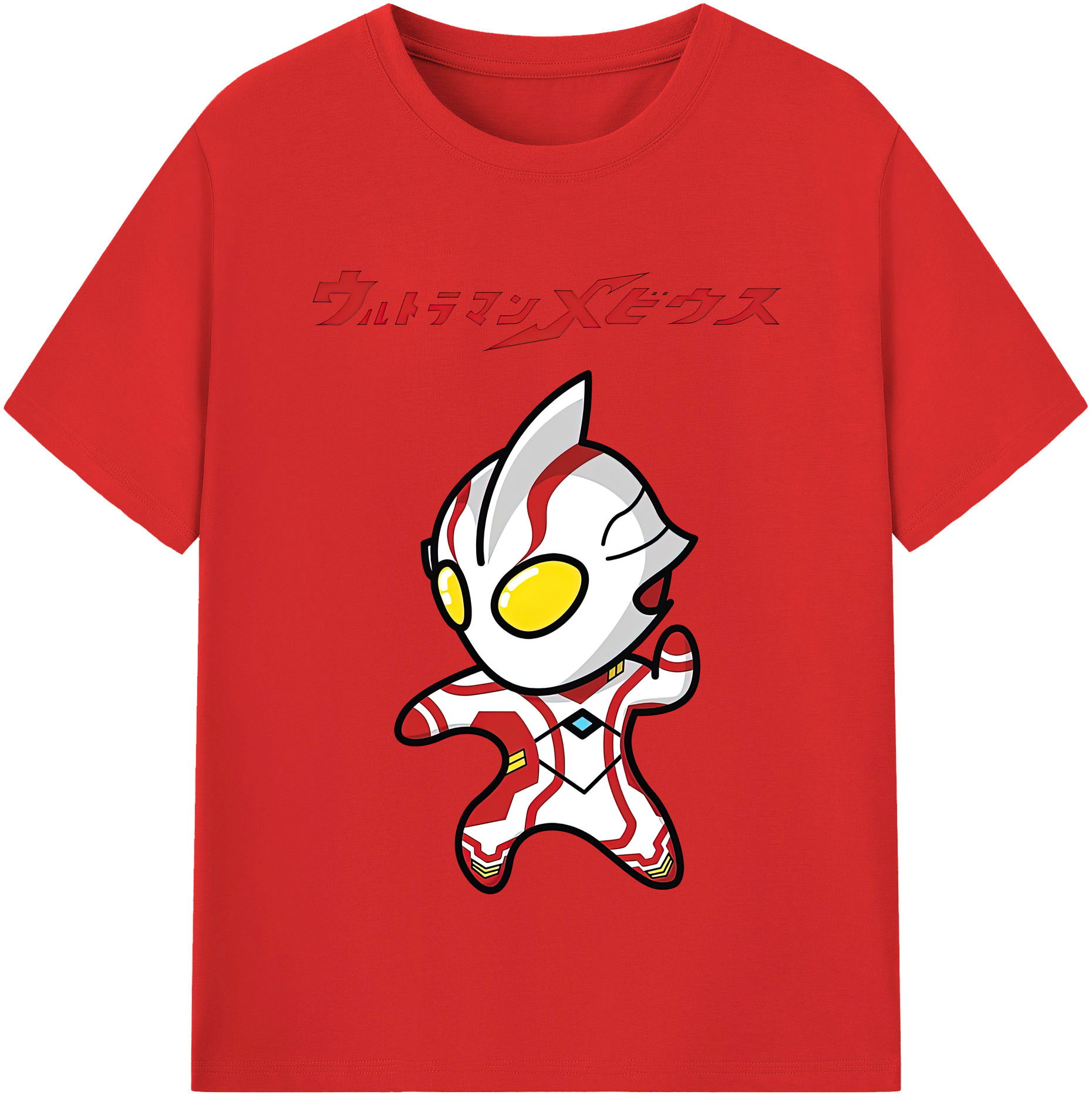 （画像用） ウルトラマン Ultraman レディースカジュアルプリントTシャツ（綿100％）